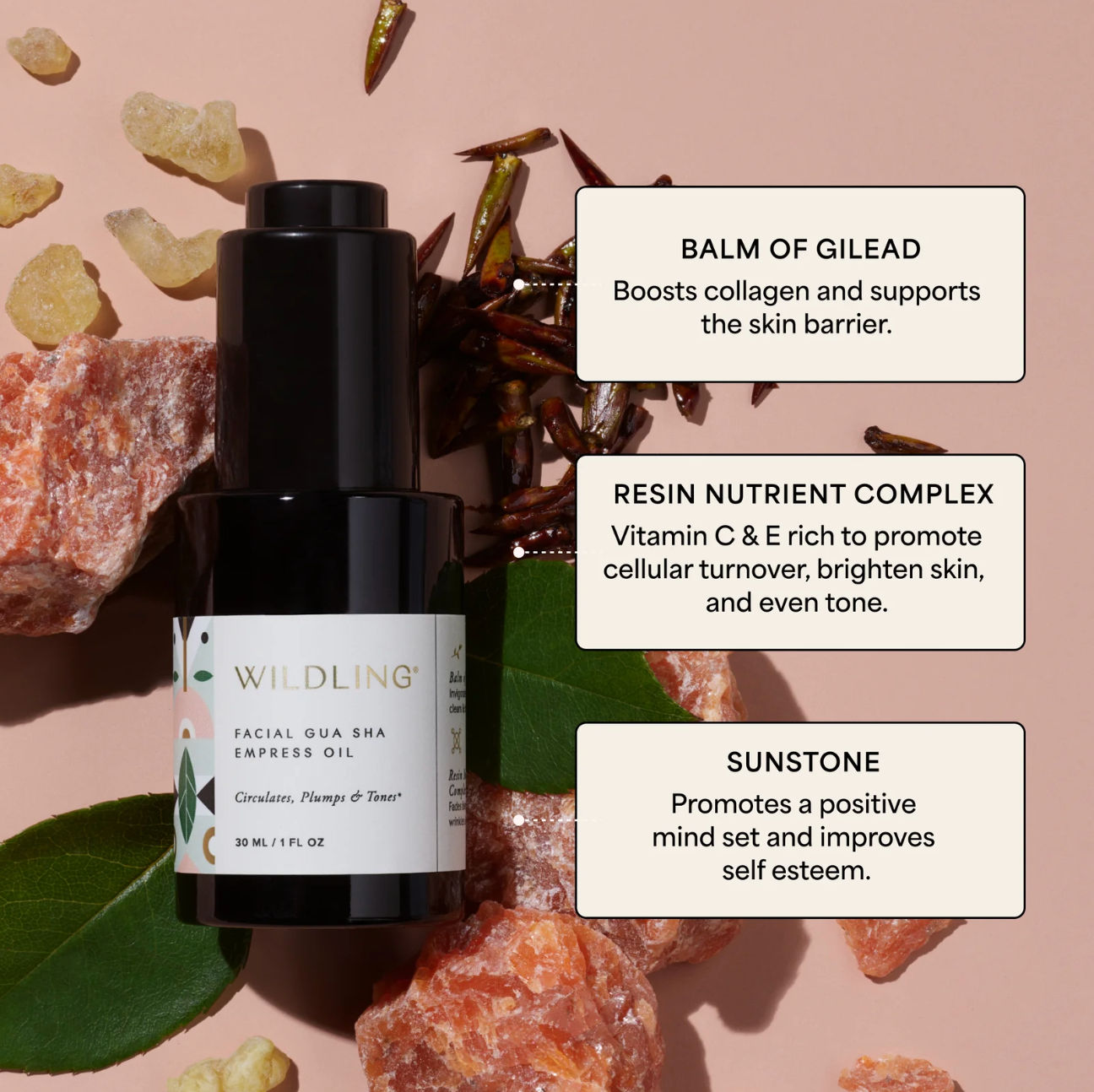 Wildling Empress Oil - 100% Natural Face & Body Oil for Glowing Skin | Hydrating & Anti-Aging Skincare | Perfect for Dry Skin, Night Routine & Self-Care Rituals