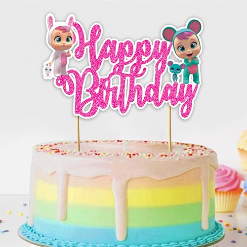 Cry Babes Happy Birthday Cake Topper