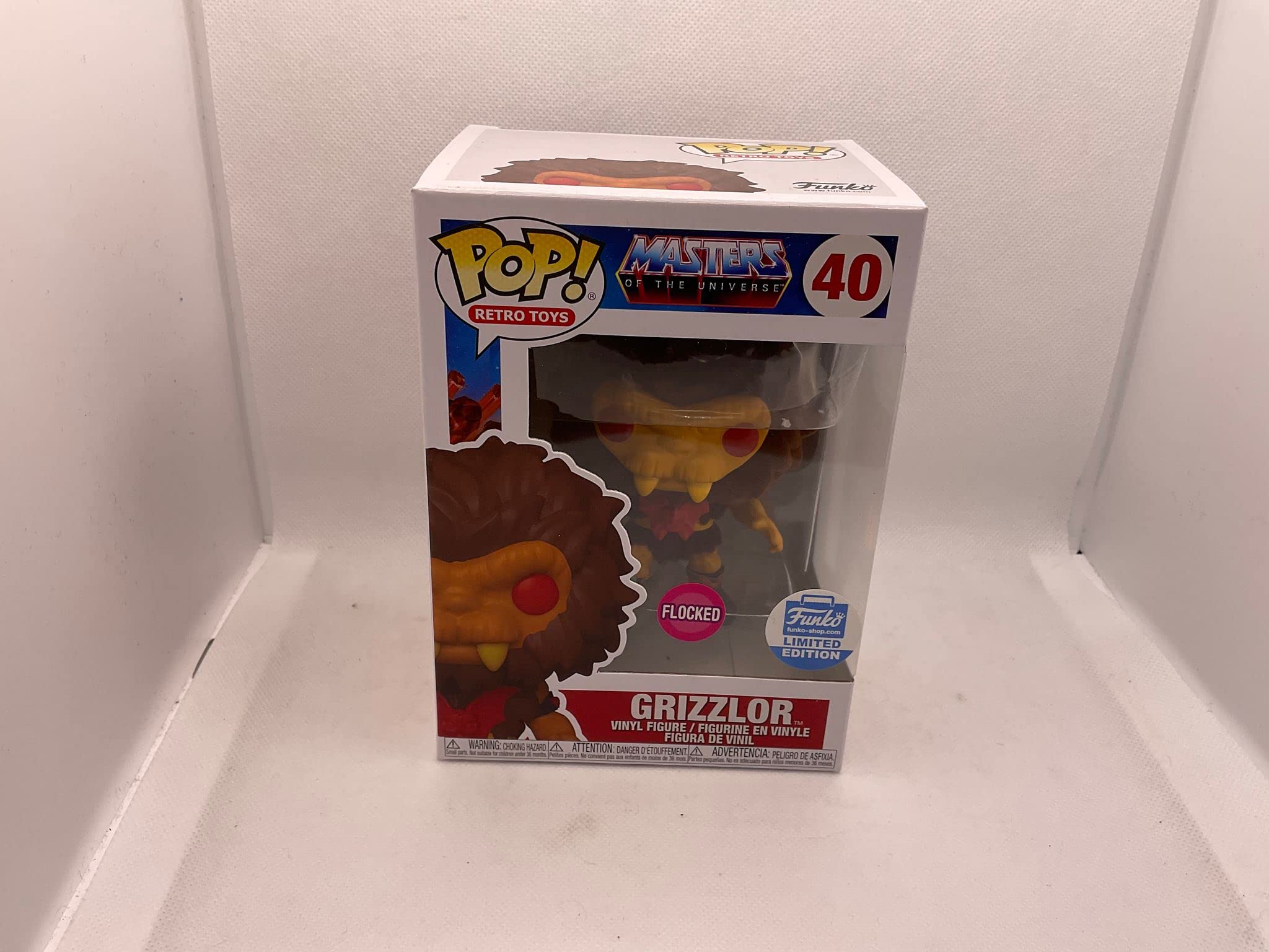 **Funko Masters of The Universe Grizzlor Flocked Exclusive Action Figure - Limited Edition He-Man Collectible Toy for Fans & Collectors - Perfect Gift for Birthday, Christmas & Pop Culture Enthusiasts | Ideal for Home Display, Gaming Room Decor, Themed Parties, Toy Photography, Man Cave, Comic Con, 80s Nostalgia Gifts & Vintage Toy Collections**