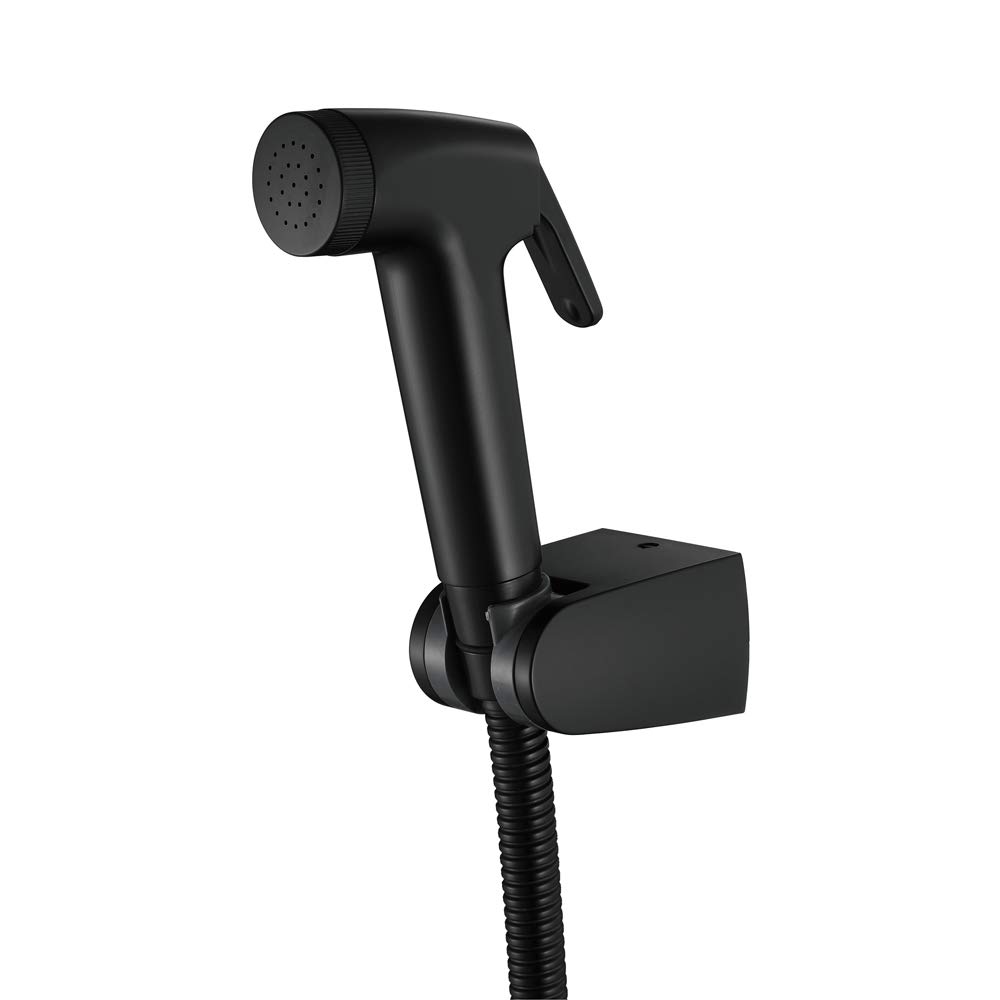 Portable Handheld Bidet Sprayer for Toilet - Cold Water Cloth Diaper Washer, Self-Cleaning Bathroom Faucet Attachment (Black) - Perfect for Baby Care, Pet Cleaning & Hygiene