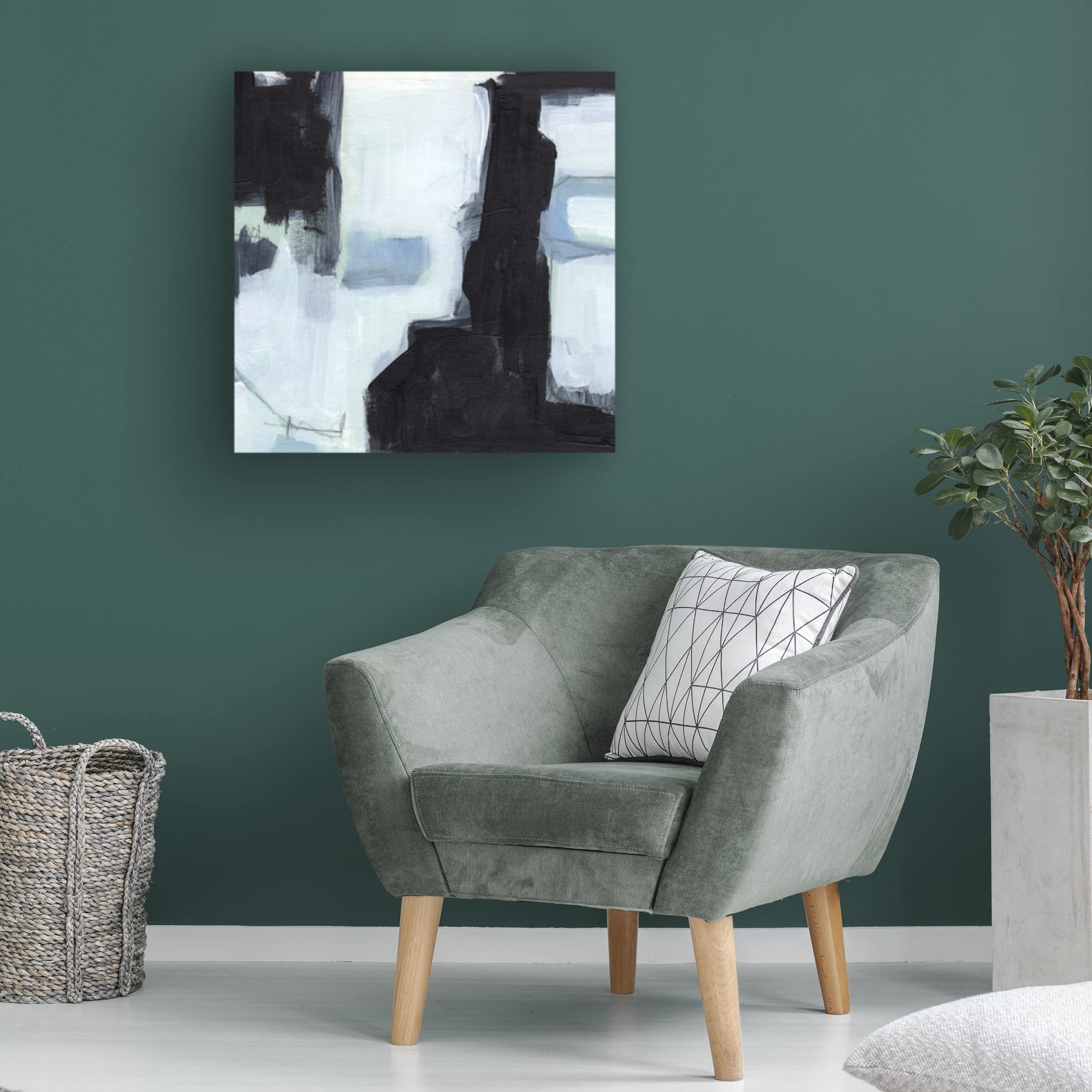 Fractal Sky III Canvas Wall Art by Jennifer Paxton Parker - Modern Abstract Painting for Living Room, Bedroom & Office Decor