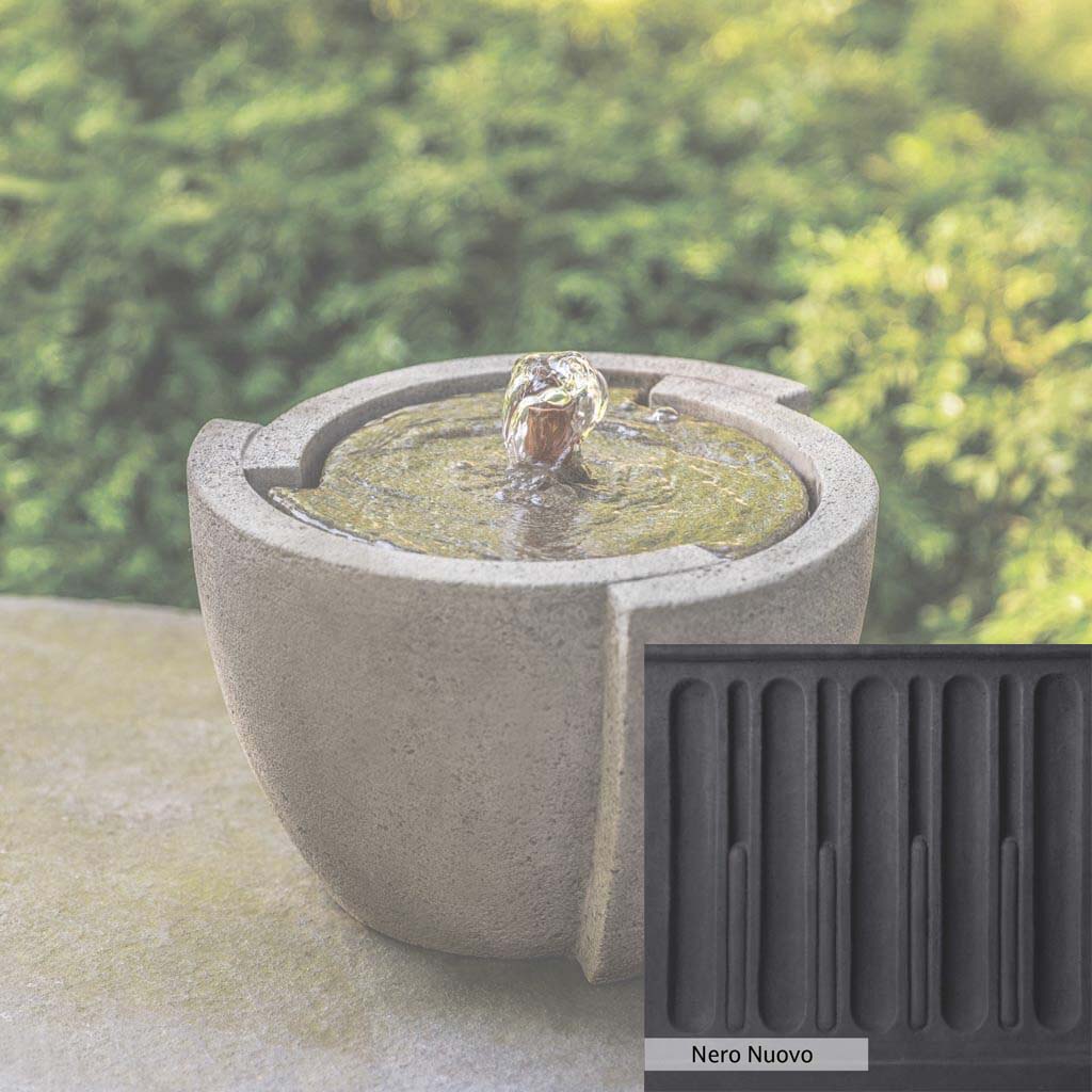 Campania International M Series Modern Outdoor Water Fountain - Elegant Garden Decor for Patio, Yard, and Landscape Design