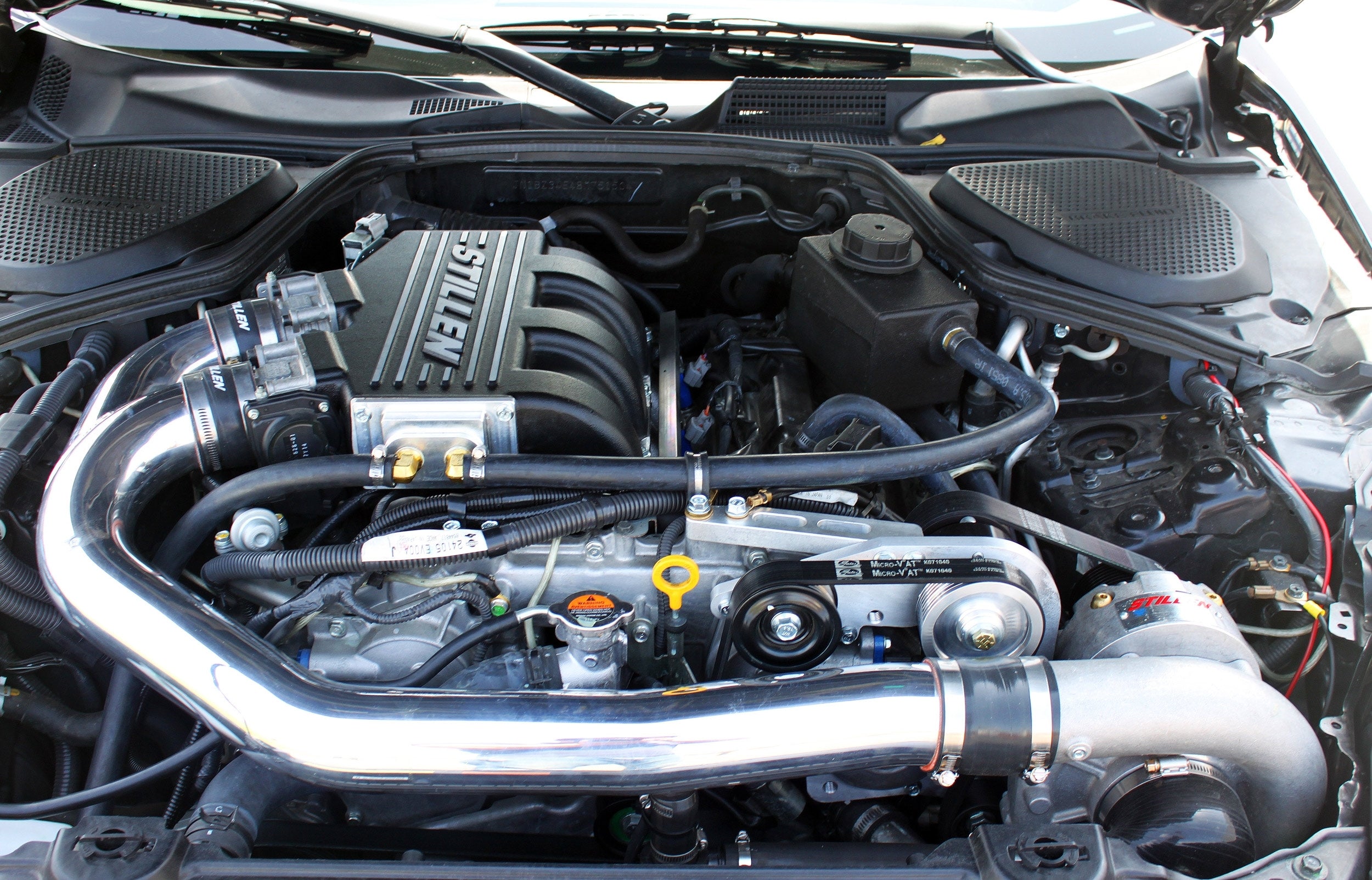 2014-2015 Infiniti Q50 Supercharger Kit - High Performance Tuned System in Satin Finish | Boost Engine Power for Racing & Street Driving