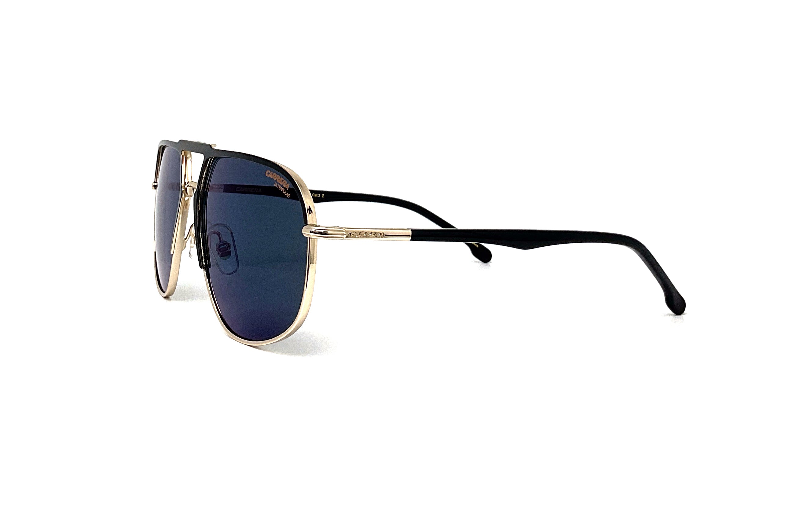 Carrera 318/S Sunglasses - Blue & Gold Aviator Style for Men & Women - UV Protection, Polarized Lenses - Perfect for Driving, Outdoor Sports & Fashion