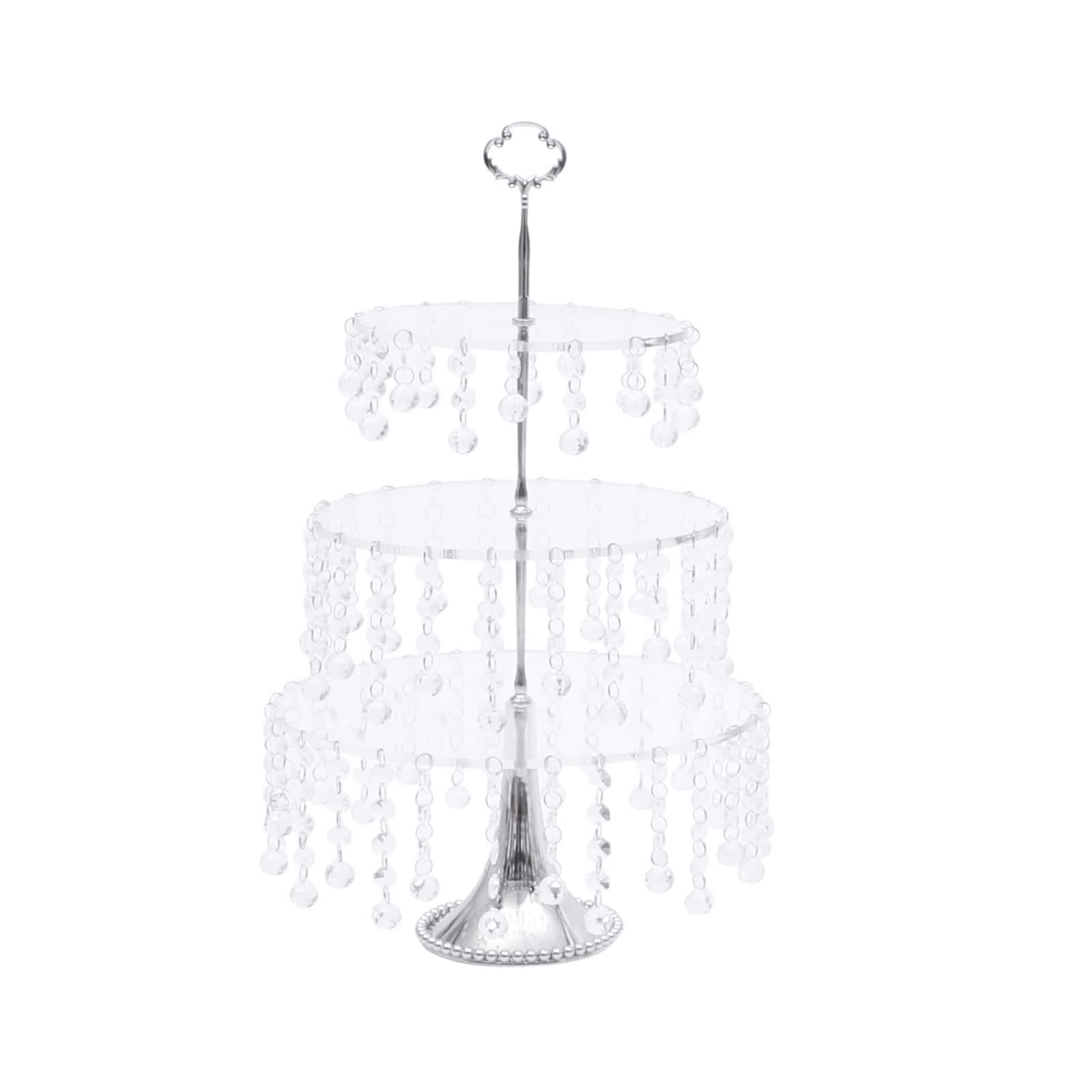 4-Piece Cake Stand Set for Wedding & Party - Elegant Dessert Cupcake Holder for Displaying Cakes, Fruits, Candies, Muffins & Pastries - Perfect for Dessert Tables, Buffets & Tea Parties