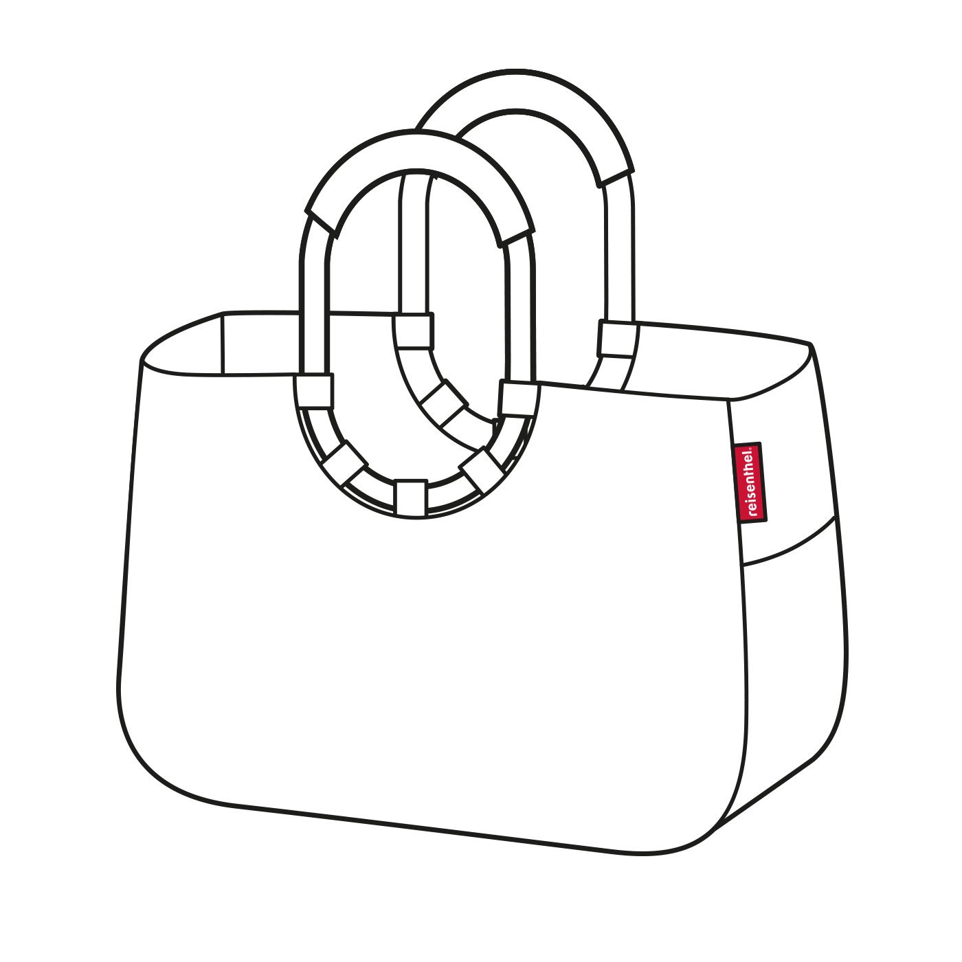 Loopshopper L - Eco-Friendly Recycled PET Bottle Tote Bag with Water-Repellent Design & Multiple Compartments - Perfect for Grocery Shopping, Beach Trips & Daily Commute