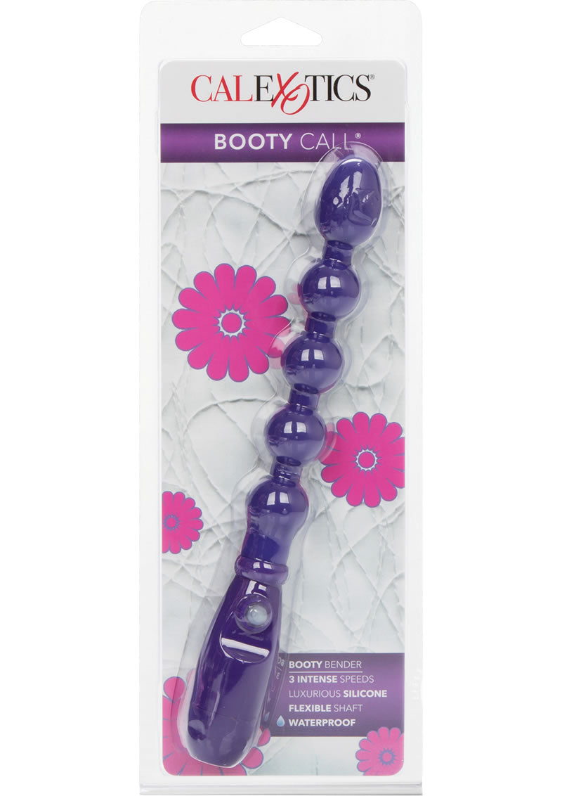 Booty Call Booty Bender Silicone Beaded Butt Plug - Purple Anal Toy for Women & Men, Perfect for Couples Play, Solo Pleasure & BDSM Scenes