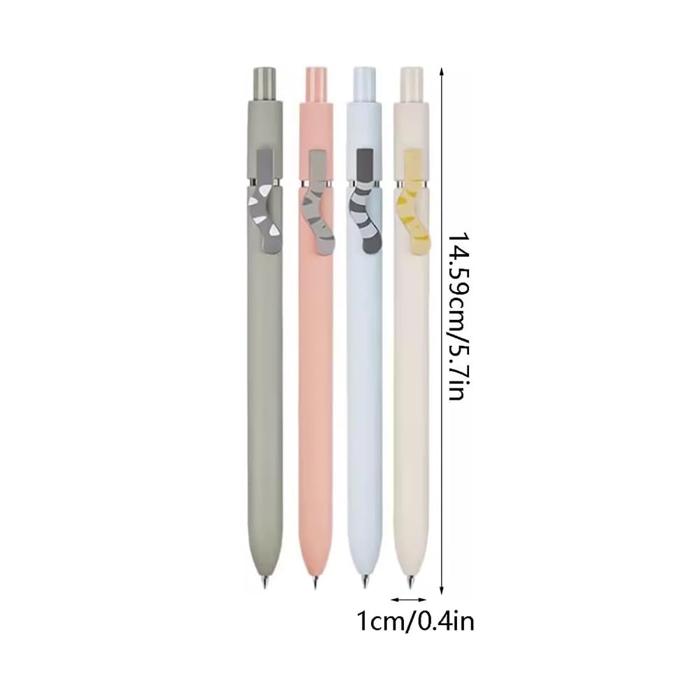 Retractable Gel Pens with Quick-Drying Ink - Comfort Grip Ballpoint Pens for Smooth Writing | Perfect for School, Office & Home Use (Neutral Colors, Clip Design)