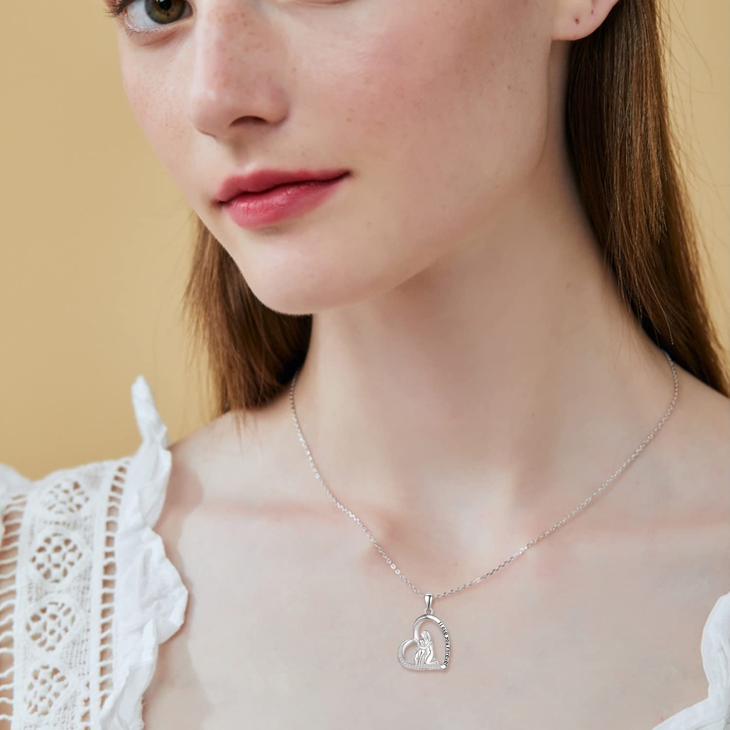 Sterling Silver Dog Necklace - Cute Animal Jewelry Gift for Women | Perfect for Pet Lovers, Dog Owners & Special Occasions