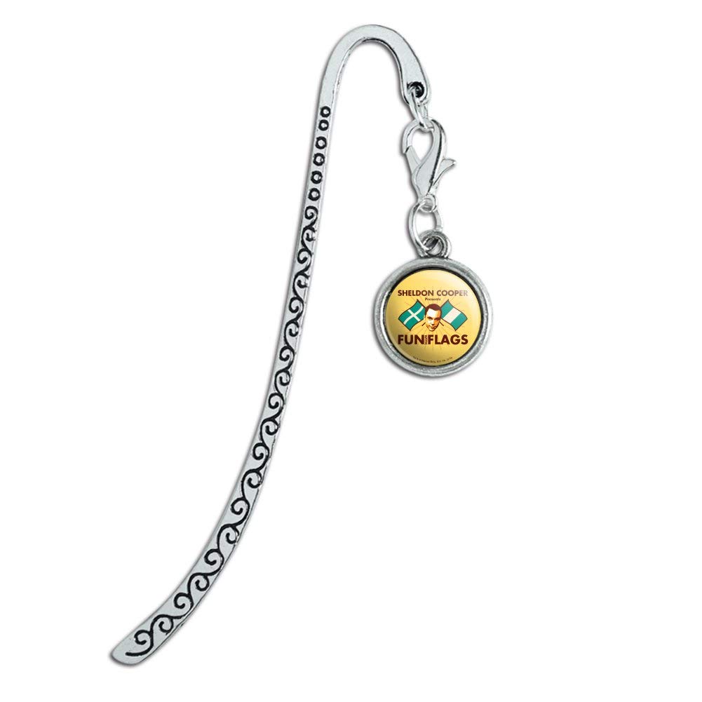 The Big Bang Theory Sheldon Cooper Fun with Flags Metal Bookmark - Unique Page Marker Gift for Fans, Collectors & Book Lovers - Perfect for Reading, Gifting & Display