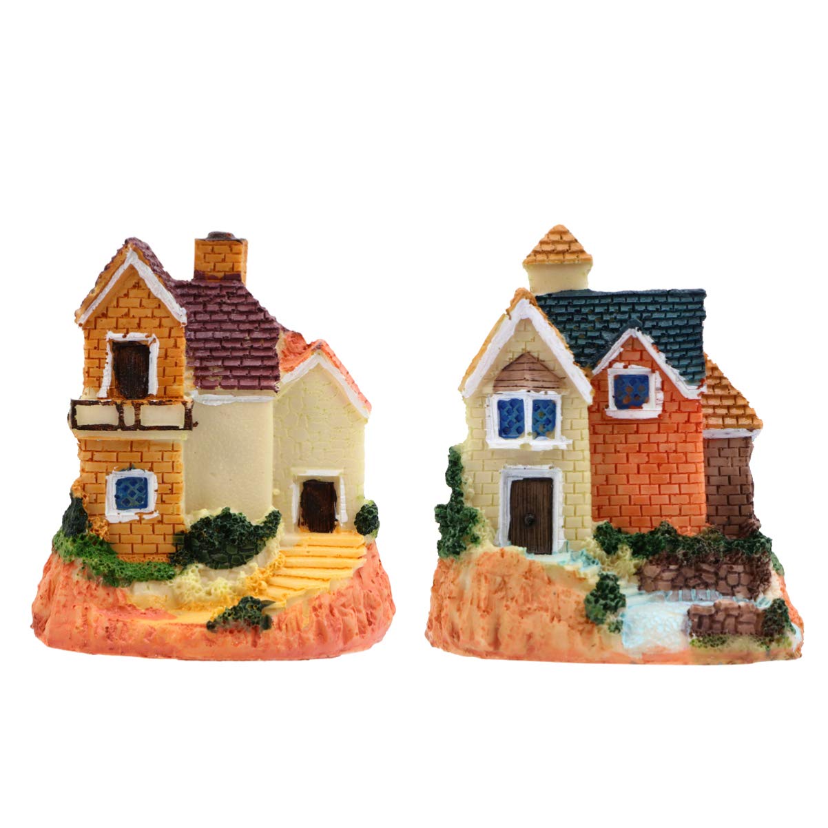 ABOOFAN Miniature Stone House - Resin Fairy Cottage for Home Decor, Micro Landscape, Bonsai, Fairy Garden & Terrarium - Perfect for Indoor & Outdoor Decoration