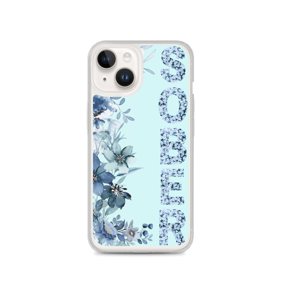 SOBER Blue Chinoiserie iPhone Case - MagSafe® Compatible Protective Cover for iPhone 13/14/15 Pro Max - Elegant Chinese Style Design for Everyday Use & Travel
