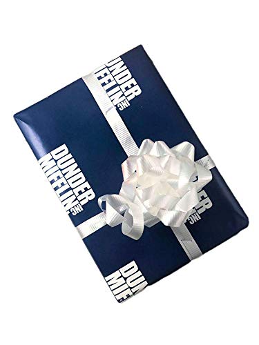 Dunder Mifflin Paper Company Wrapping Paper - The Office Inspired Gift Wrap (2 Sheets) - Perfect for TV Show Fans, Christmas Presents, Secret Santa & Birthday Gifts
