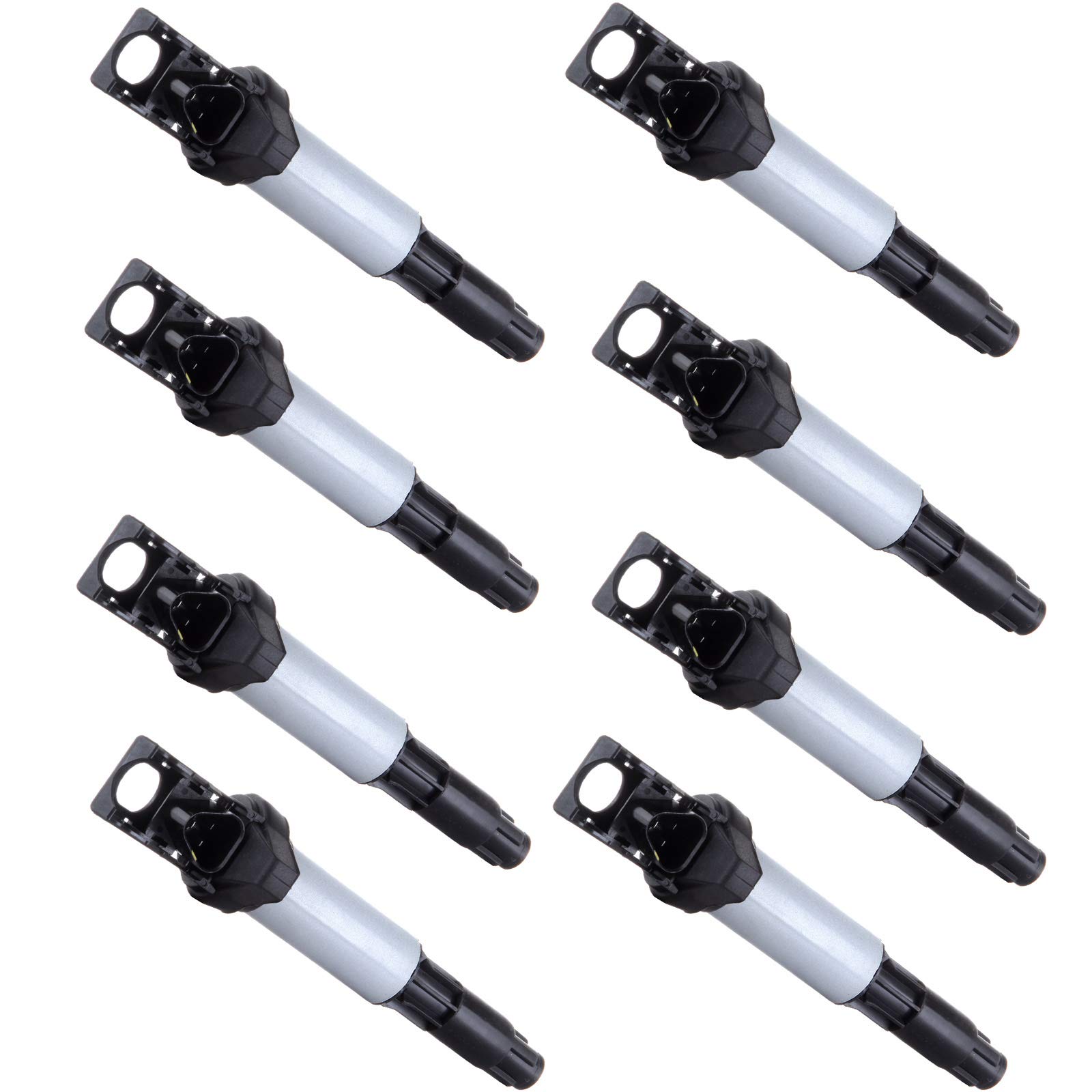 8-Piece Ignition Coil Pack Set Compatible with BMW 2001-2010 Models (OE: UF522 UF515) - Perfect for Engine Performance & Maintenance