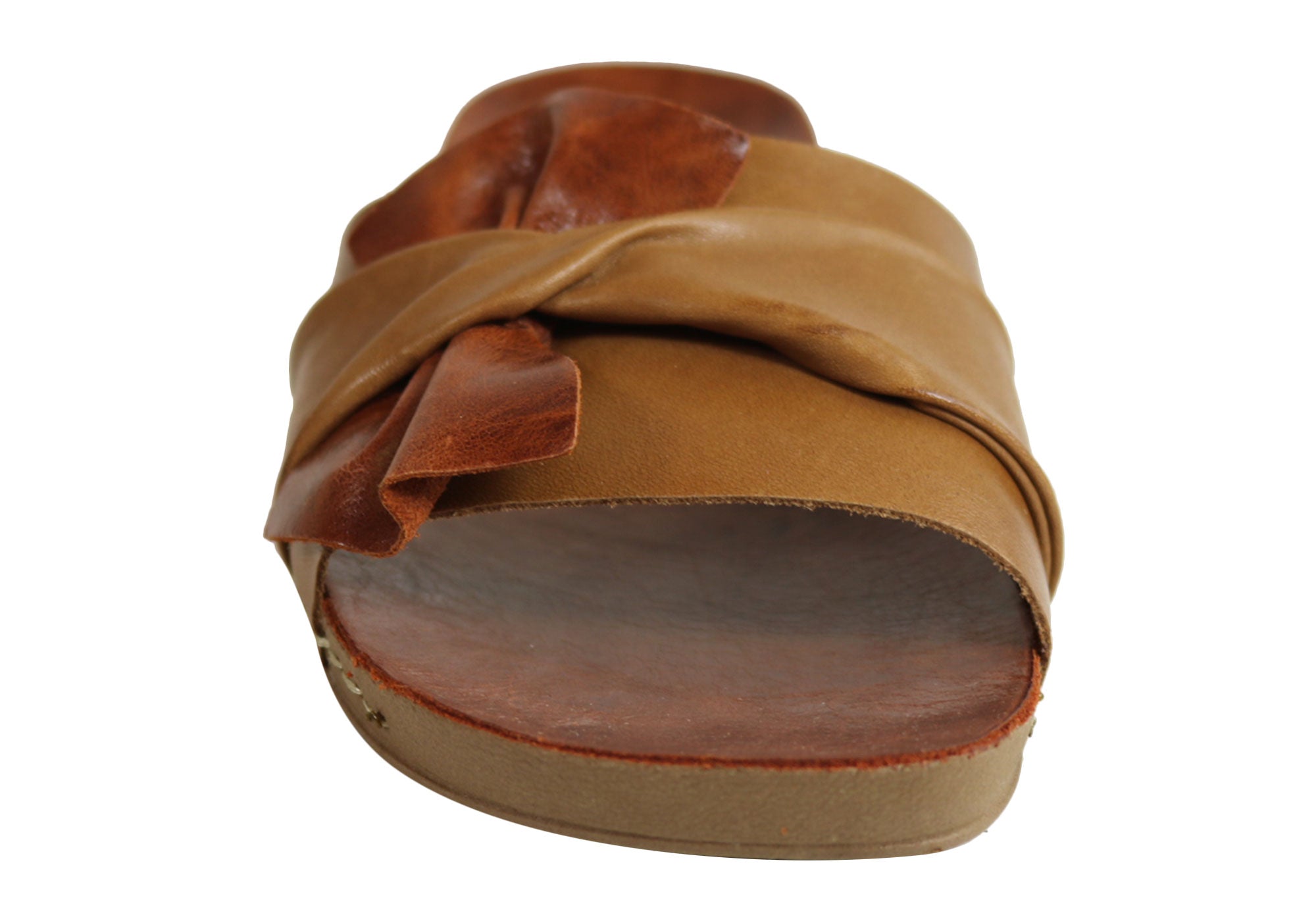 Andacco Women's Comfortable Leather Slide Sandals - Handmade in Brazil - Perfect for Beach, Pool, and Summer Casual Wear