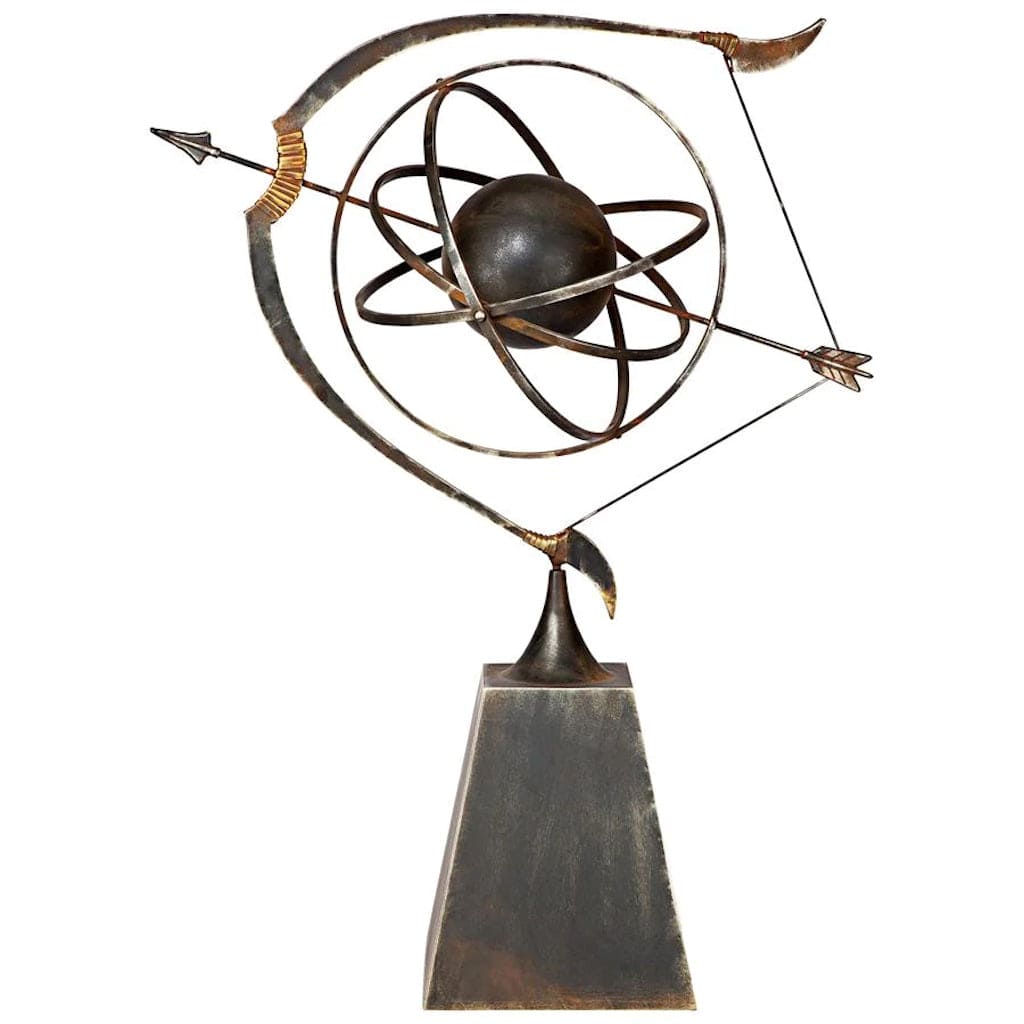Design Toscano Decorative Metal Celestial Garden Armillary Sphere - Elegant Outdoor Astronomy Decor for Patio, Garden, and Backyard
