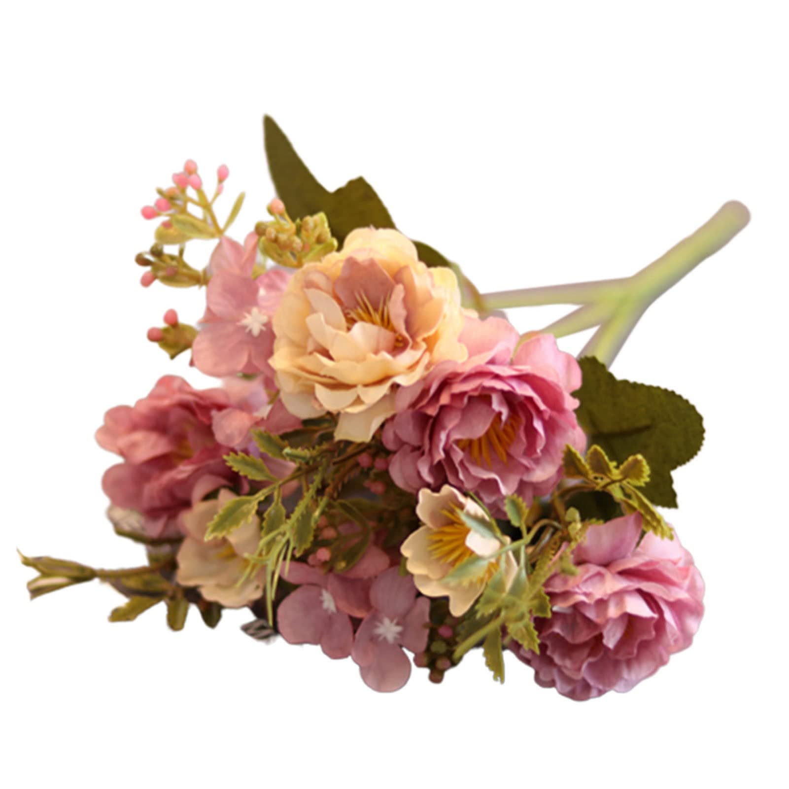 1Pc 30cm Artificial Fake Peony Flower - Realistic Silk Peony Bouquet for DIY Home Decor, Wedding Centerpieces, Table Arrangements & Office Desk Ornament