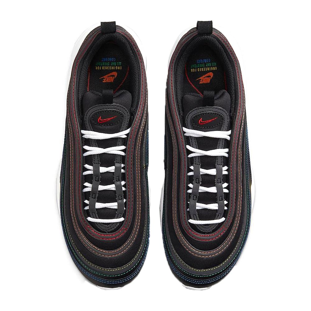 Nike Women's Air Max 97 Running Shoes - Black/Hyper Royal (DJ5999 001) - Size 7.5 - Comfortable Athletic Sneakers for Jogging, Gym & Casual Wear