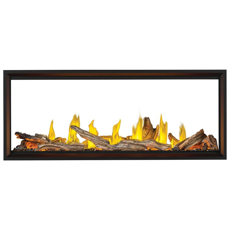 Napoleon TLV62N2 Tall Vector 62 See-Through Linear Direct Vent Gas Fireplace - Perfect for Modern Living Rooms & Patio Heating