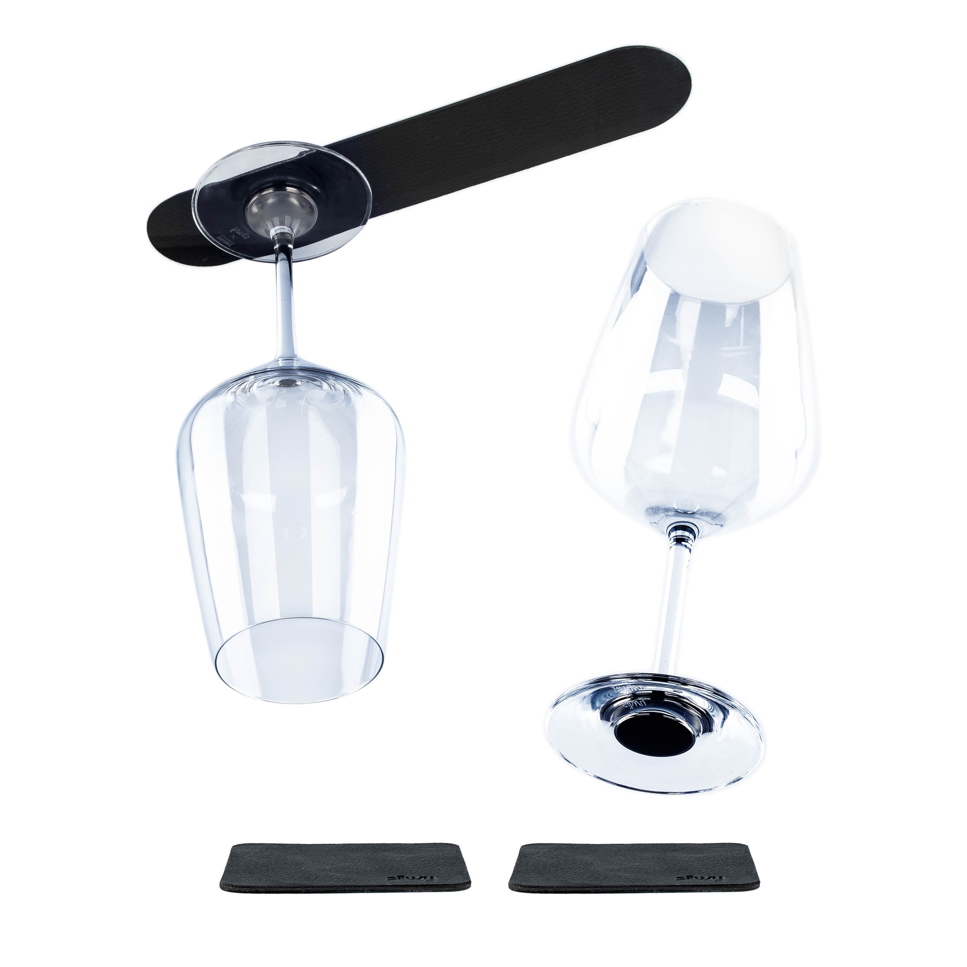 Premium Crystal Wine Glasses Set with Magnetic Holder - Elegant Bordeaux Glassware for Wine Tasting, Dinner Parties & Home Entertaining