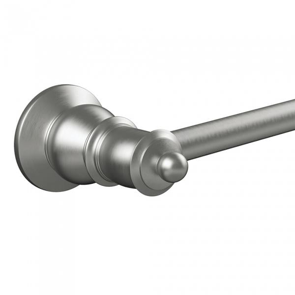 Fienza 81001BN Lillian Single Towel Rail 810mm - Brushed Nickel Bathroom Towel Holder for Modern & Luxury Home Decor - Perfect for Bathroom, Spa, or Hotel Use