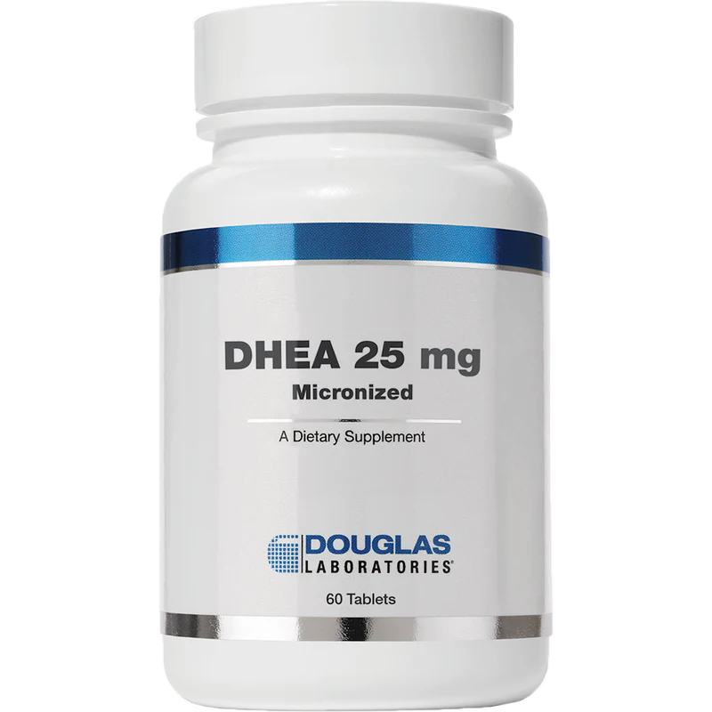 Douglas DHEA 25mg Supplement - 120 Count Fast Dissolving Tablets for Hormone Support & Energy Boost - Perfect for Men & Women Over 40
