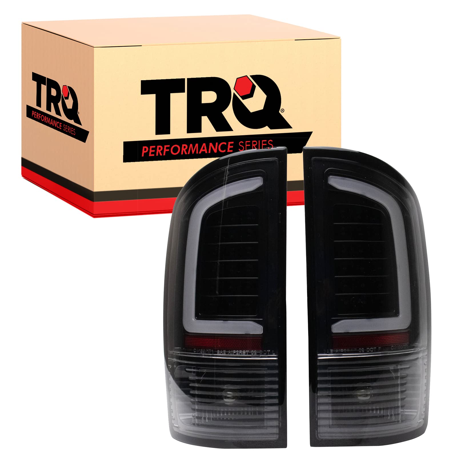 TRQ Rear Tail Lights Replacement Set for 2002-2006 Dodge Ram 1500/2500/3500 - CH2800147 & CH2801147 - Perfect for Night Driving & Enhanced Safety