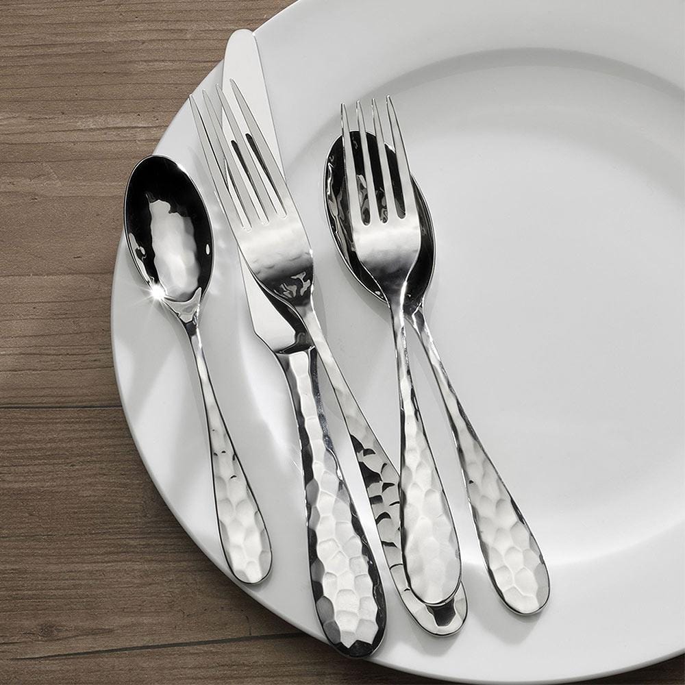 Premium Lilah 20-Piece Stainless Steel Flatware Set - Service for 4 - Elegant Silverware for Dining, Wedding Gifts & Home Entertaining