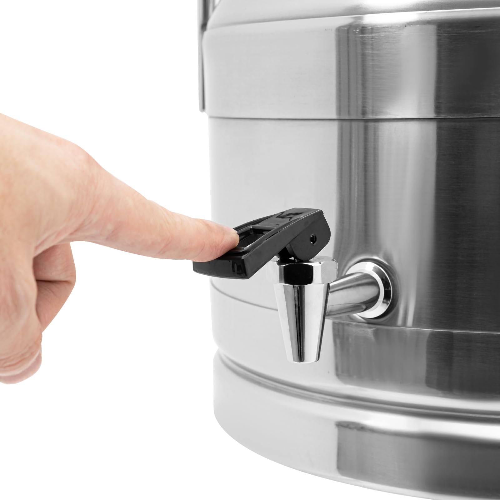 20L/5.28 Gallon Stainless Steel Milk Can with Faucet - Heavy Duty Milk Jug, Wine Pail & Liquid Storage Container - Airtight Grain, Wine & Beverage Tank for Farm, Brewery & Commercial Use
