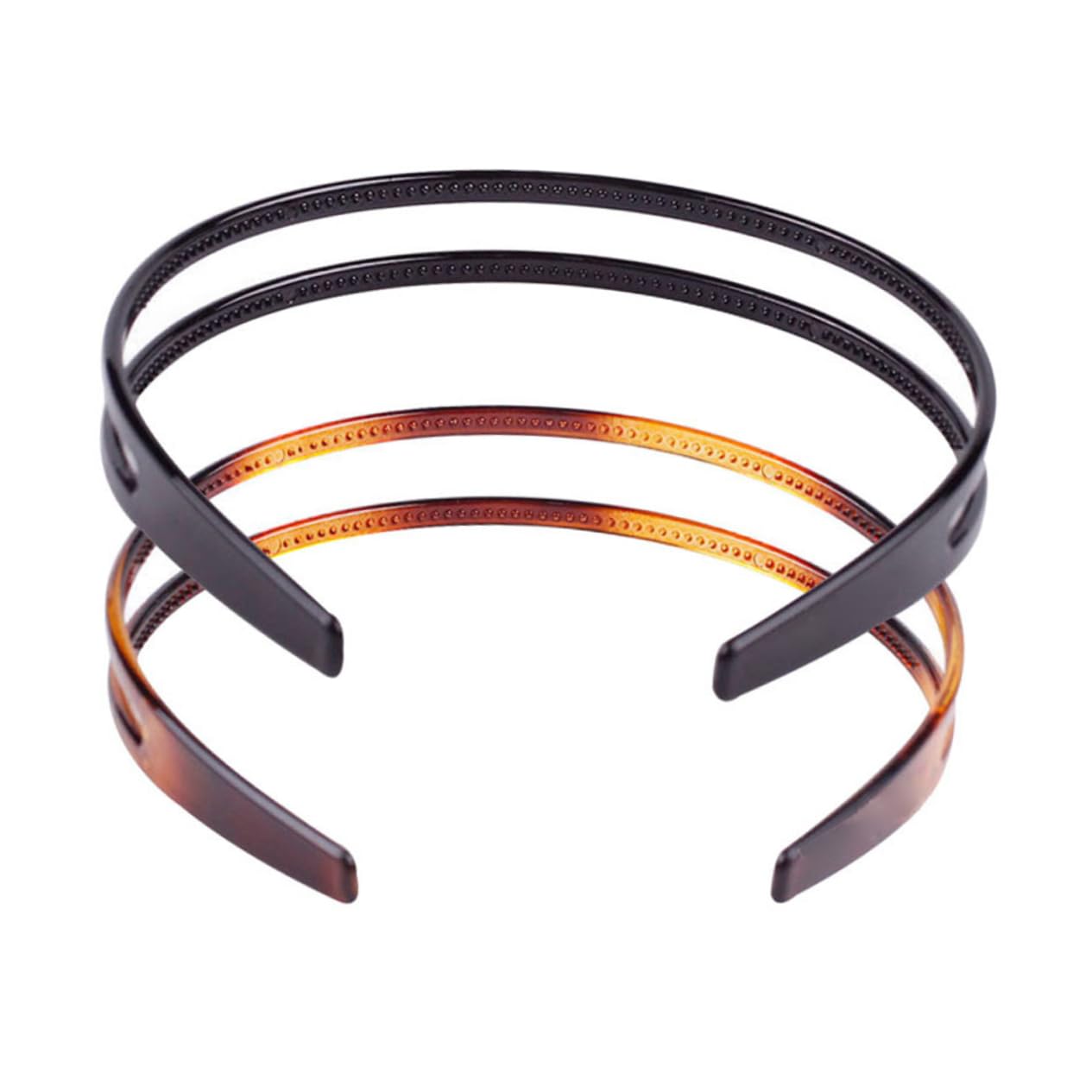 Beavorty 12 Pack Non-Slip Plastic Headbands for Women - Double Row Teeth Design Hair Hoops, Fashion Hair Accessories for Workouts, Yoga, Running & Daily Styling