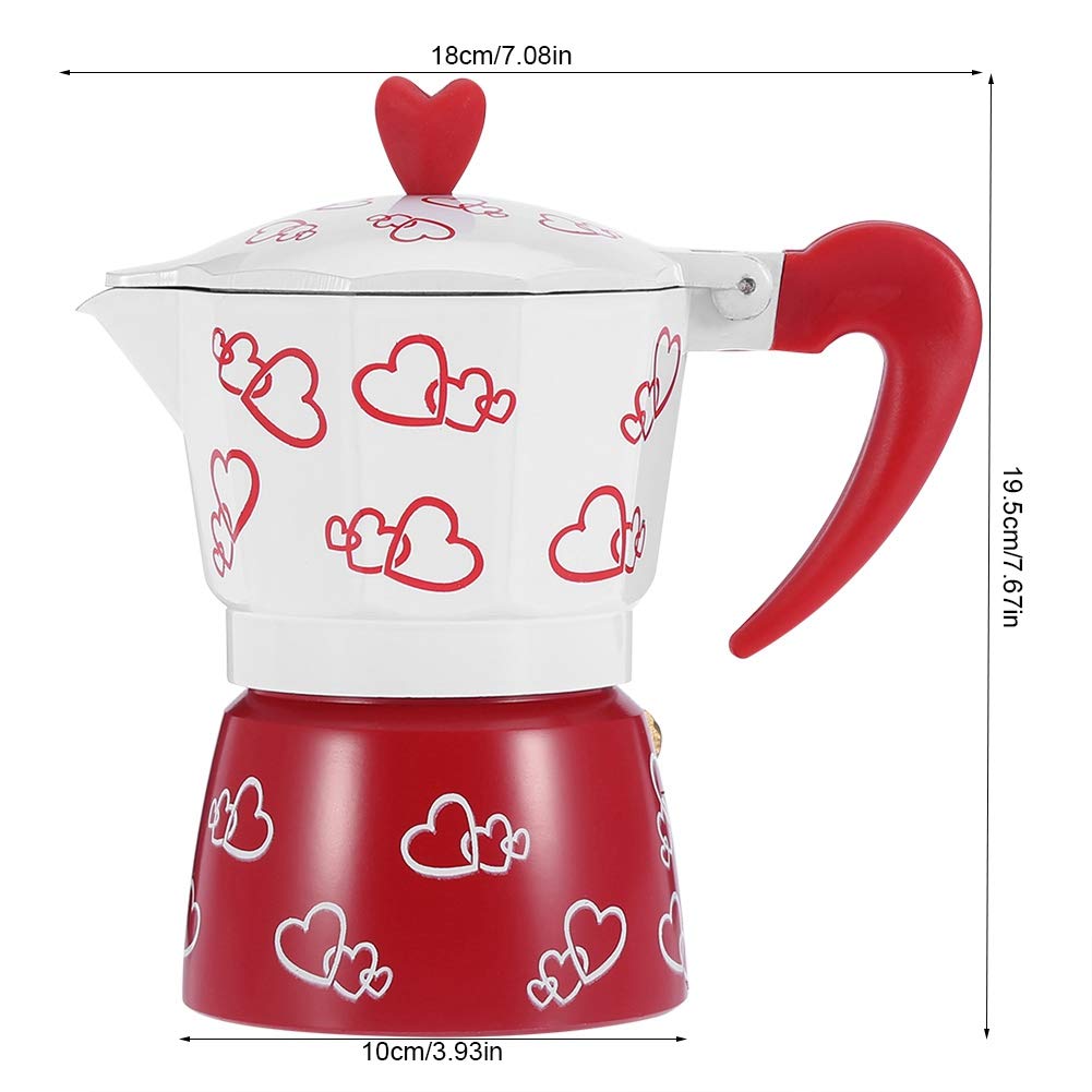 Durable Aluminum Moka Pot - 6 Cup Stovetop Espresso Maker for Home, Kitchen & Coffee Bar | Perfect for Espresso, Latte & Cappuccino | Easy to Use & Clean