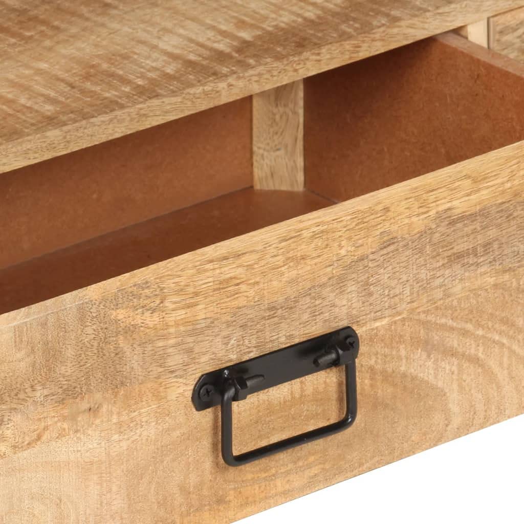 Farmhouse TV Stand with Open Shelves - 59.1