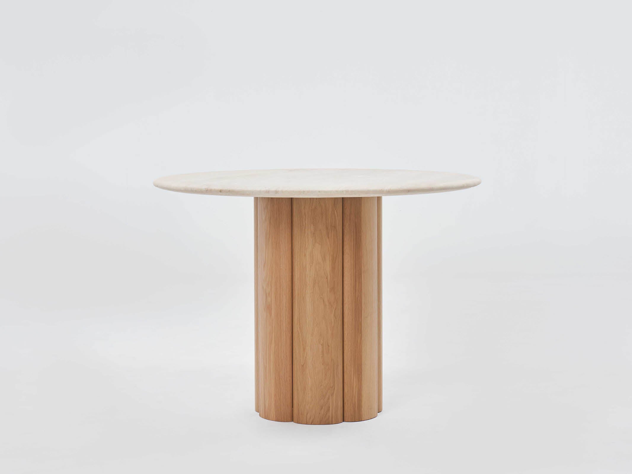 Round Dining Table - Modern Wooden Kitchen Table for 4-6 People | Perfect for Small Spaces, Breakfast Nook & Family Meals