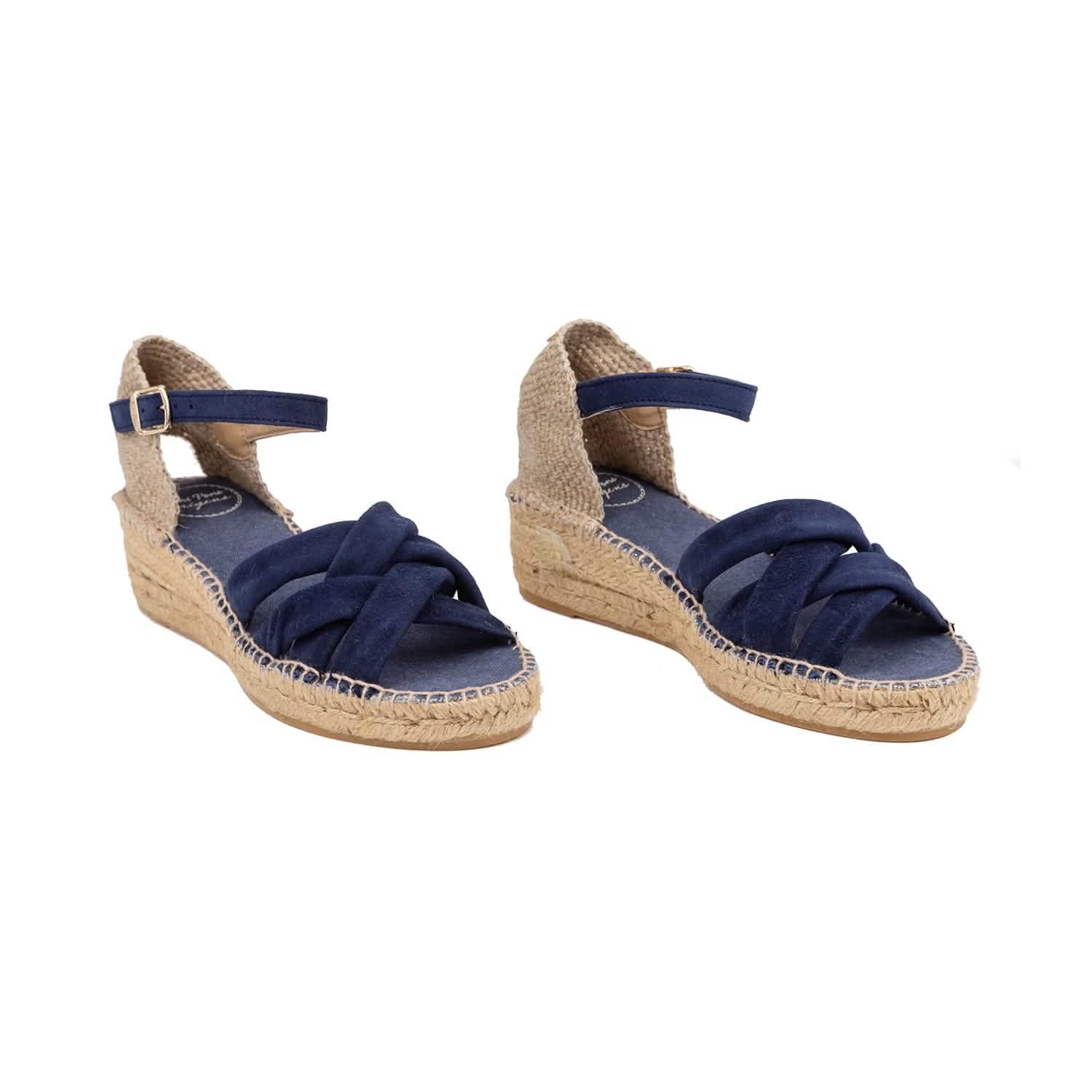 Women's Plain Suede Leather Wedge Espadrilles - Comfortable Casual Summer Shoes for Beach, Vacation & Everyday Wear | Buma A