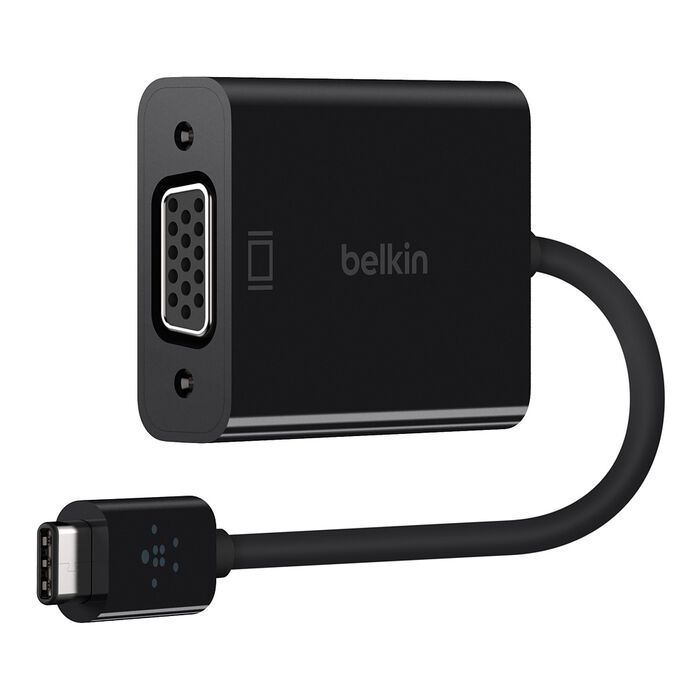 Belkin USB C to VGA Adapter - High Speed 4K Video Converter for MacBook Pro, Dell XPS, HP Laptop - Perfect for Business Presentations & Home Theater Setup