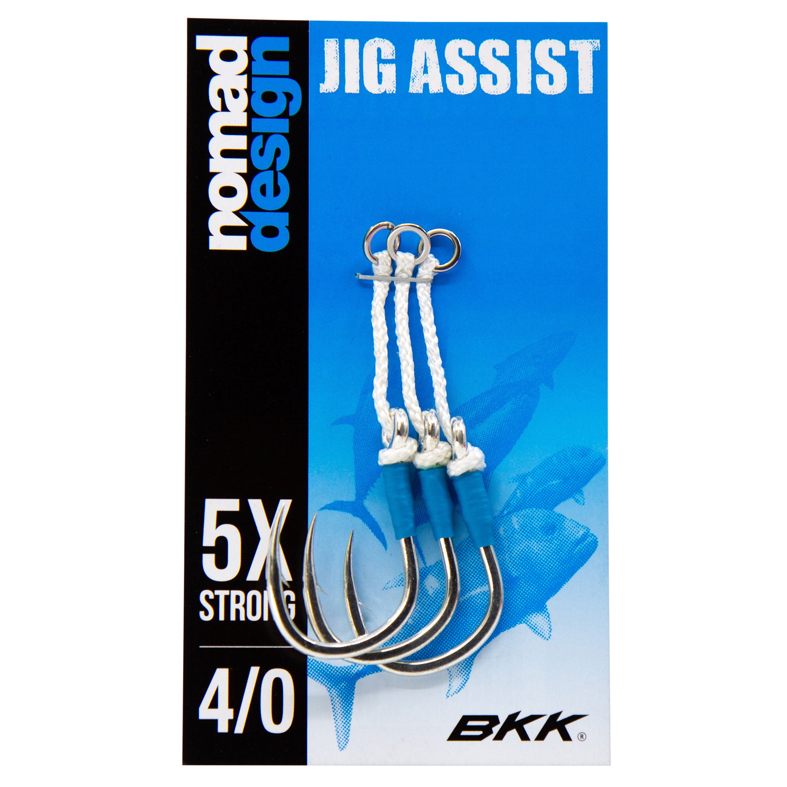 Premium Jigging Assist Hooks for Saltwater Fishing - Strong Stainless Steel Hooks with Durable Cord - Perfect for Deep Sea Jigging, Tuna Fishing & Offshore Angling