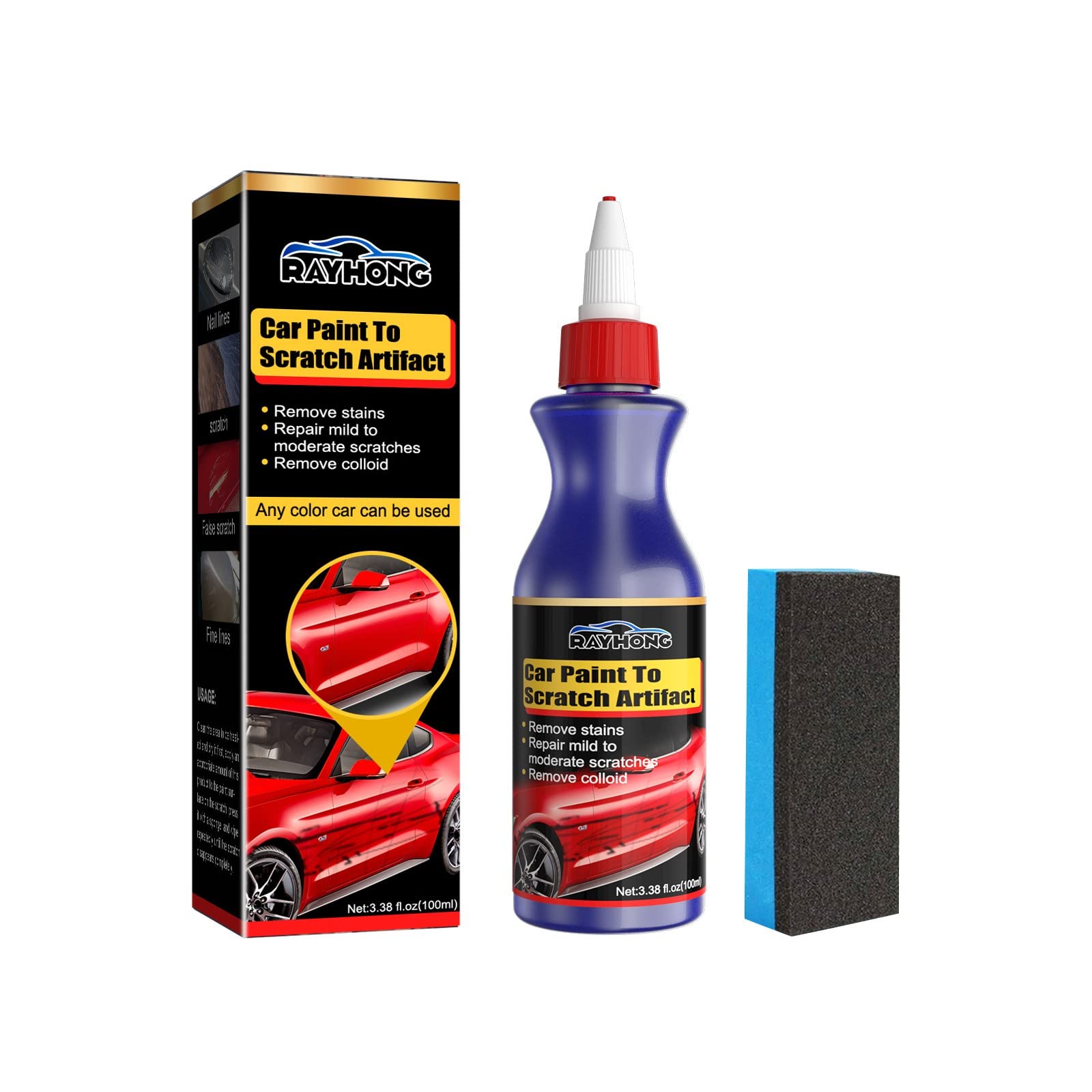 Premium Car Cleaning Wipes - Interior Dash Protector & Anti-Scratch Film | Portable Nano Spray for Fast Scratch Removal | Universal Fit for All Vehicles | Perfect for Road Trips & Daily Commute Protection (Size B, One Size)