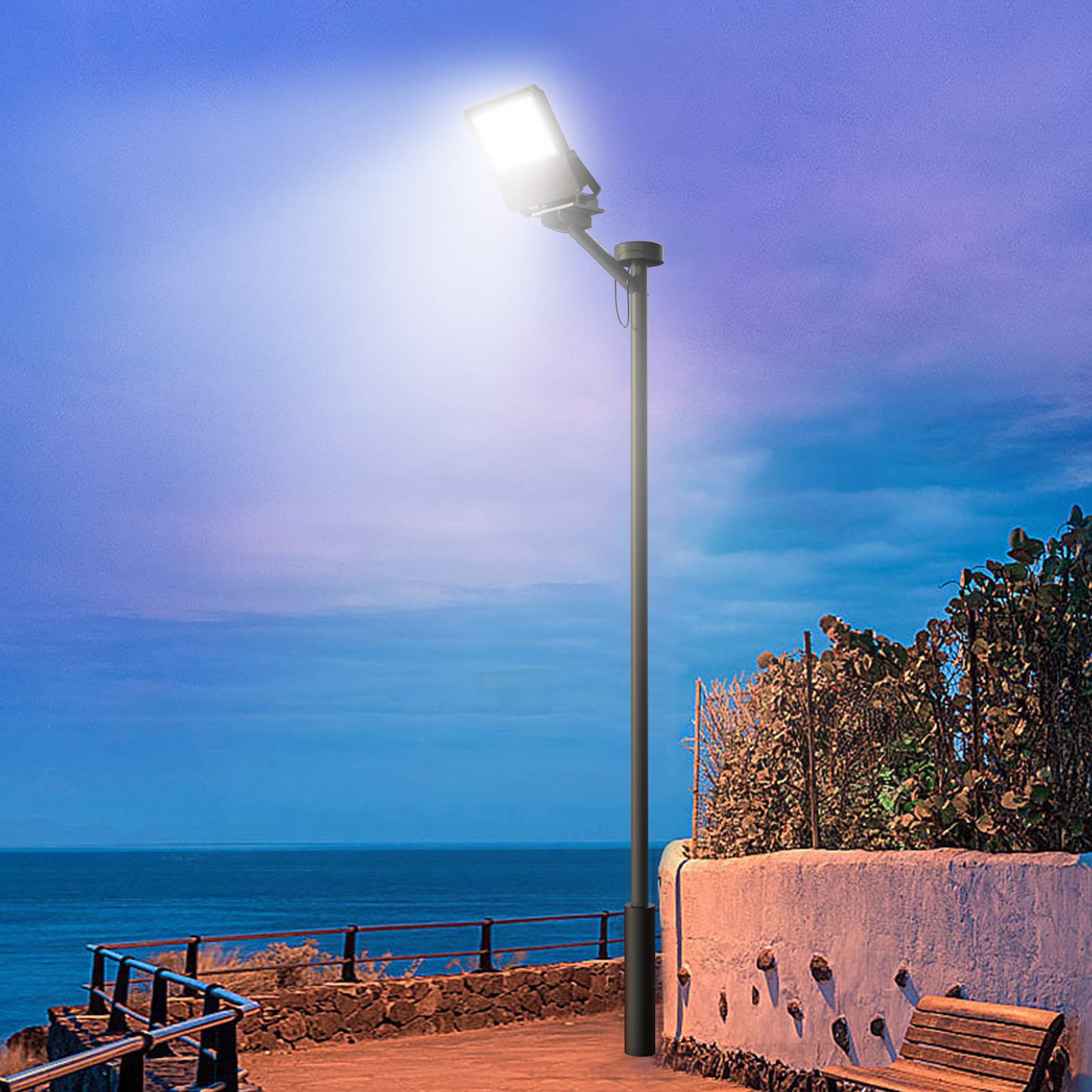 ILLSTAR 400W LED Stadium Lights - Super Bright 60,000lm 2500W Equivalent Flood Light - IP66 Waterproof ETL Certified - 100-277V Wide Voltage - Perfect for Outdoor Arenas, Backyards, Parking Lots & Warehouses