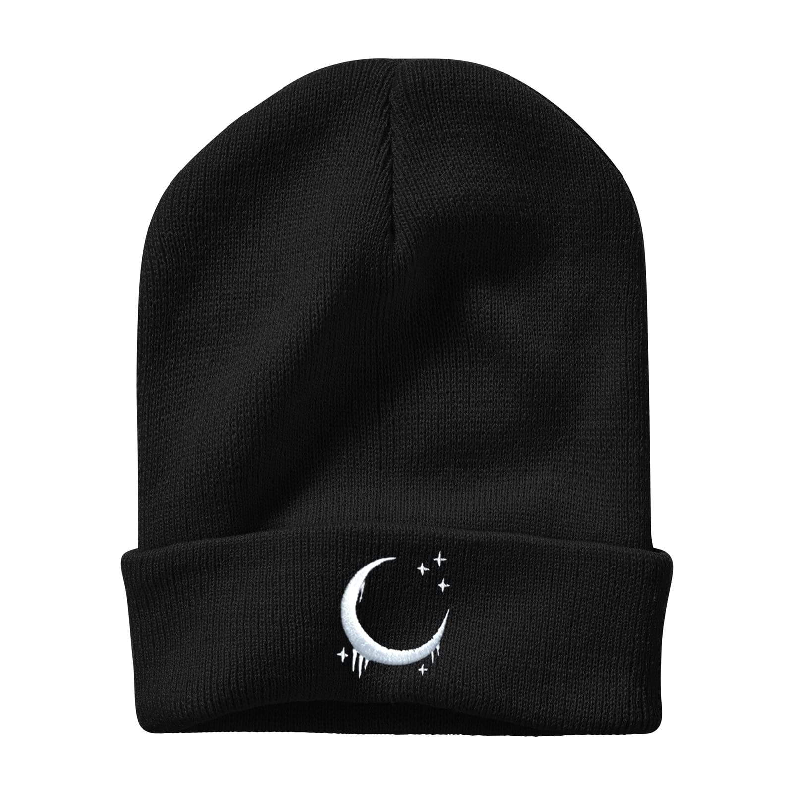 Gothic Embroidered Skull Beanie for Men & Women - Warm Winter Knit Hat with Unique Skull Design - Perfect for Cold Weather, Outdoor Activities & Street Fashion