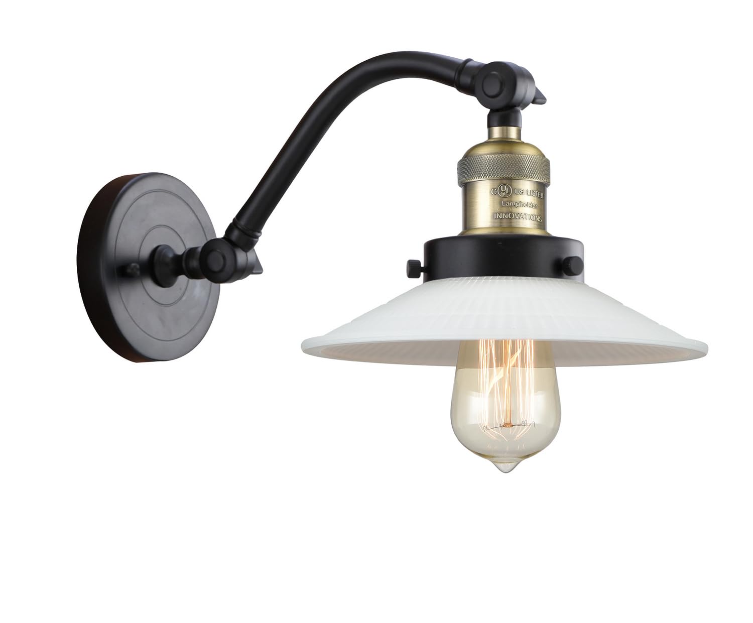515-1W-BAB-G1-LED Vintage Black Antique Brass Bare Bulb Light Cord Set - Perfect for Edison Style Pendant Lighting, Industrial Loft Decor & Cafe Lighting