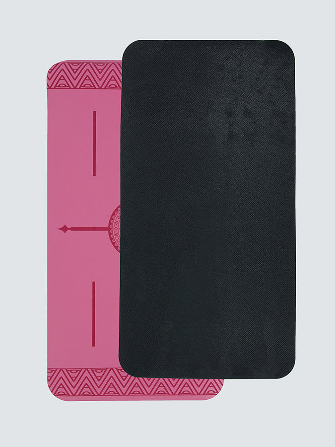 Non-Slip Yoga Knee Pad - The Grip Mini Mandala Mat for Yoga, Pilates & Meditation | Comfortable Cushion for Hard Floors | Perfect for Home Studios, Gyms & Outdoor Practice