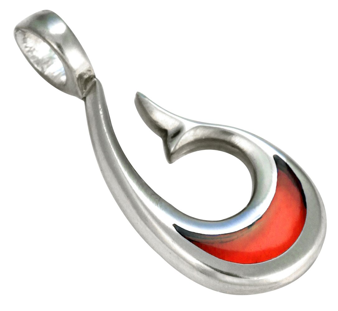 Bico 'Matua Luna' Small Transparent Red Resin Pendant with Polished Metal - BTS13 Red | Elegant Jewelry for Women, Perfect for Parties, Weddings & Everyday Wear