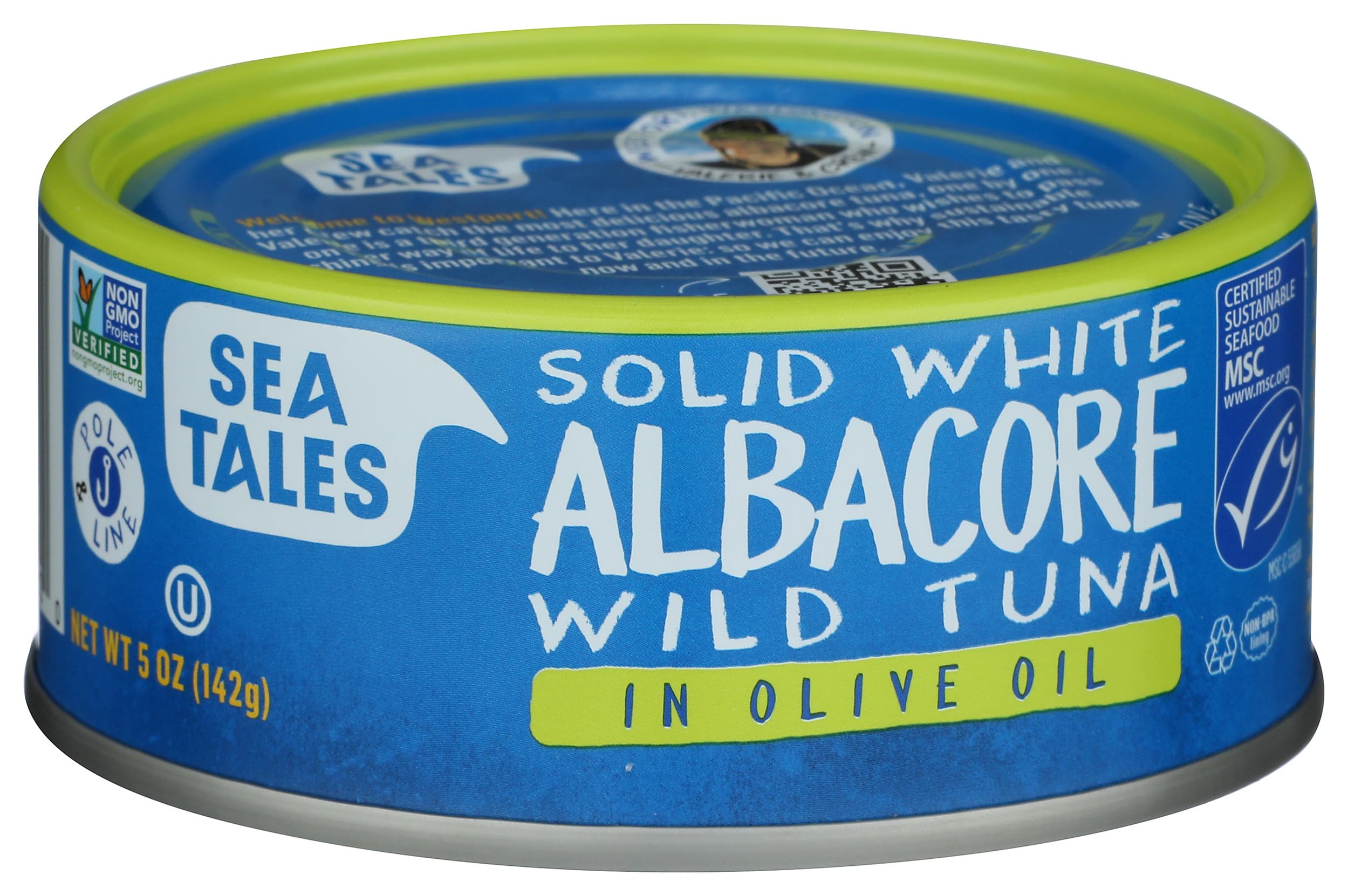 Premium Albacore Tuna in Olive Oil - Wild Caught, Non-GMO, 5 oz Can (Pack of 12) - High Protein, Keto & Paleo Friendly - Perfect for Salads, Sandwiches & Healthy Meal Prep
