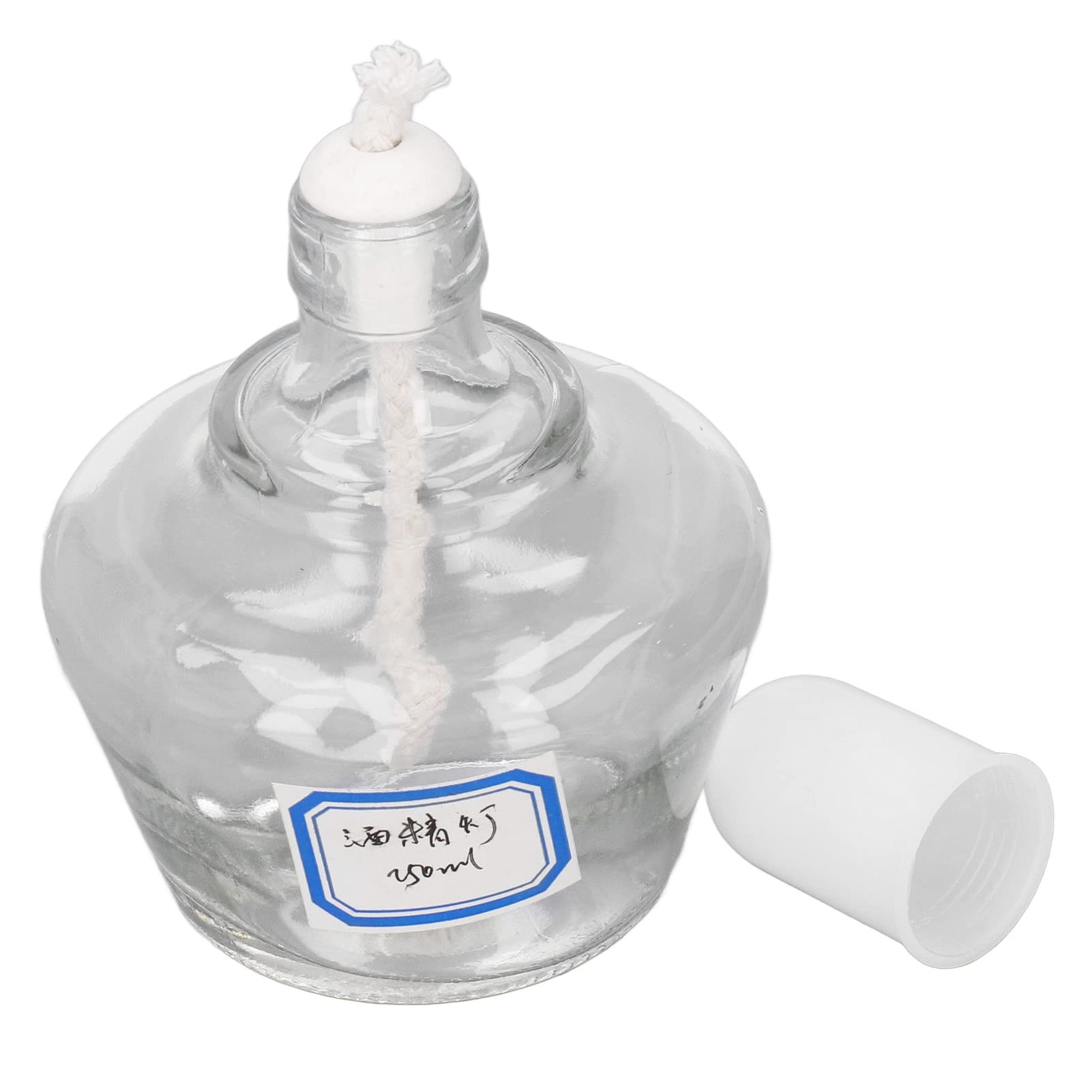 5PCS 250mL Refillable Glass Alcohol Lamps - Laboratory Burner Bottles for Chemistry Experiments & Science Classrooms - Perfect for Bunsen Burner Alternatives, School Labs, and DIY Science Projects