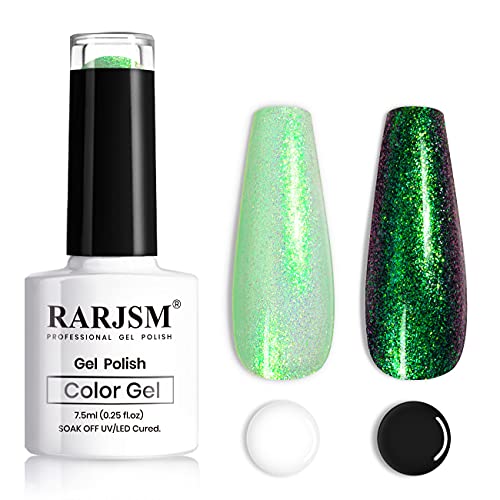 Turquoise Glitter Gel Nail Polish - Sparkly Shiny UV LED Curing Shell Gel for Nail Art & Manicure (7.5ml) | Perfect for Parties, Weddings & Special Occasions