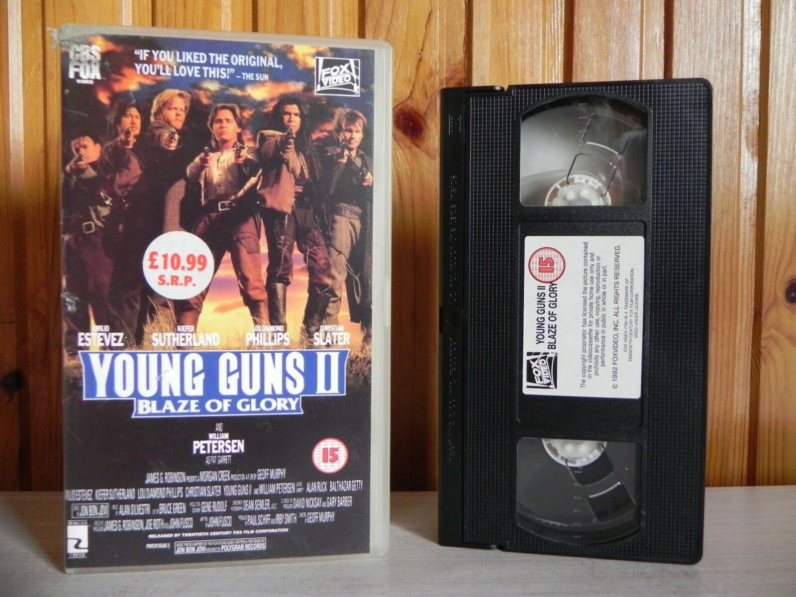 Young Guns II VHS - Classic Western Movie on VHS Tape - Perfect for Collectors & 90s Nostalgia Fans