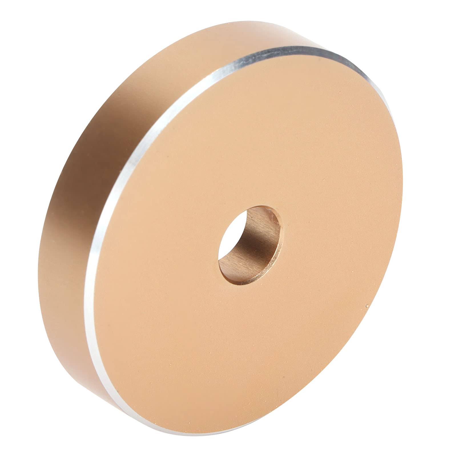 Premium Aluminum Record Turntable Adapter - Heavy Duty 45 RPM Big Hole Clamp for Vinyl Records | Stable Arm for DJing & Home Use | High Fidelity Sound | Universal Compatibility (Gold) | Perfect for Professional DJs & Audiophiles