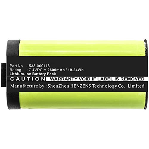 Synergy Digital Replacement Battery for Logitech S-00147 Speaker - 7.4V 2600mAh Li-ion High Capacity Battery (Compatible with Logitech 533-000116 & 533-000138) - Perfect for Home Audio, Gaming & Office Use