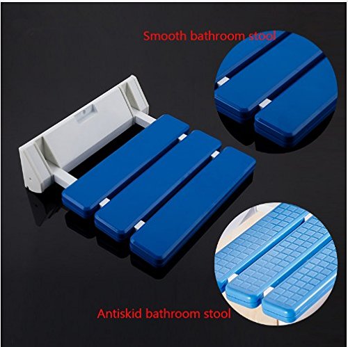 GOWE Wall Mounted Shower Seat - Foldable Shower Chair with Adjustable Shower Faucet Mixer Tap for Bathroom - Perfect for Elderly, Disabled & Spa Relaxation