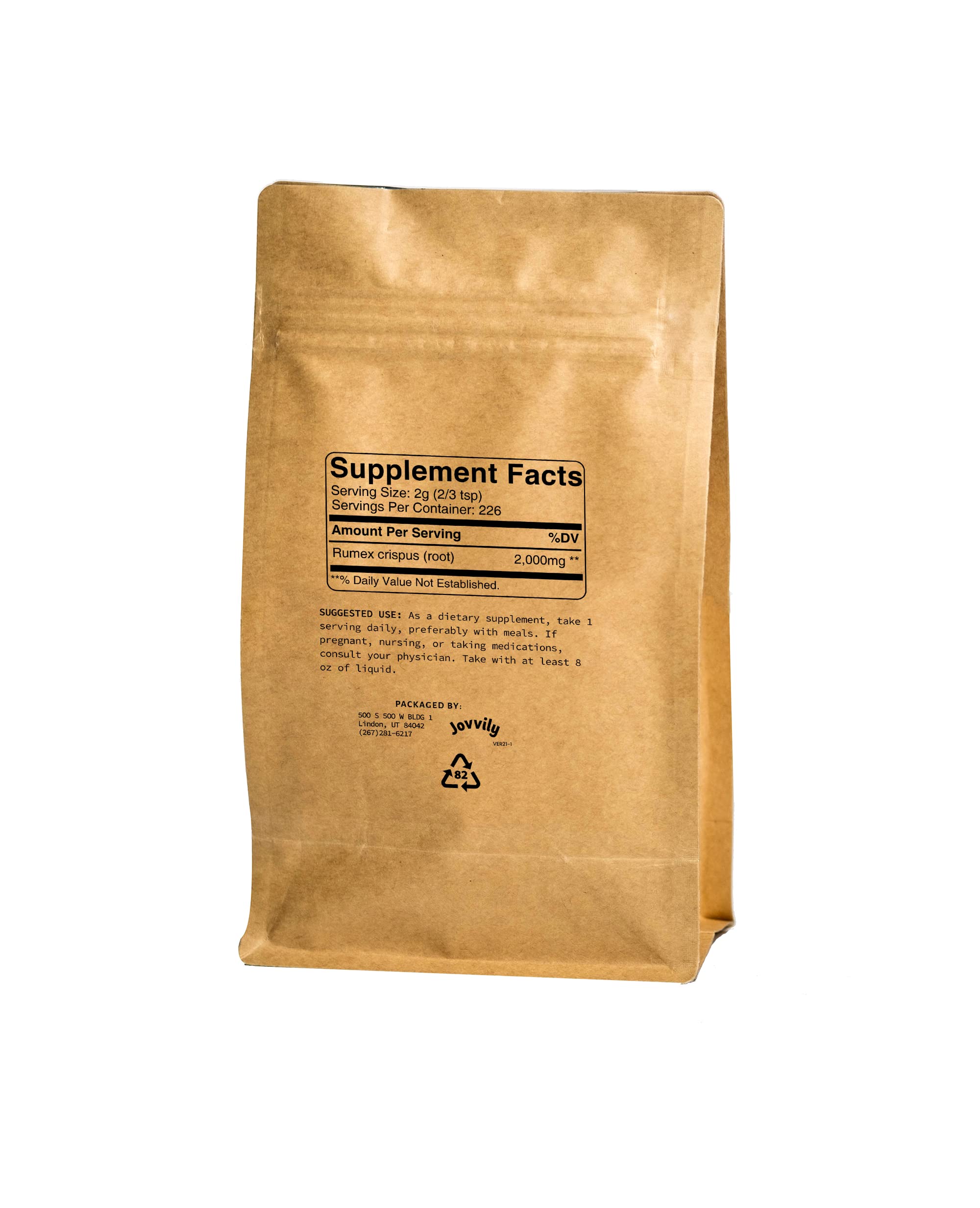 Premium Yellow Dock Root Powder - 1lb (16oz) Organic Herbal Supplement - Gluten Free, Non-GMO, Lab Tested for Purity - Supports Digestion & Liver Health - Perfect for Teas, Tinctures & Herbal Remedies